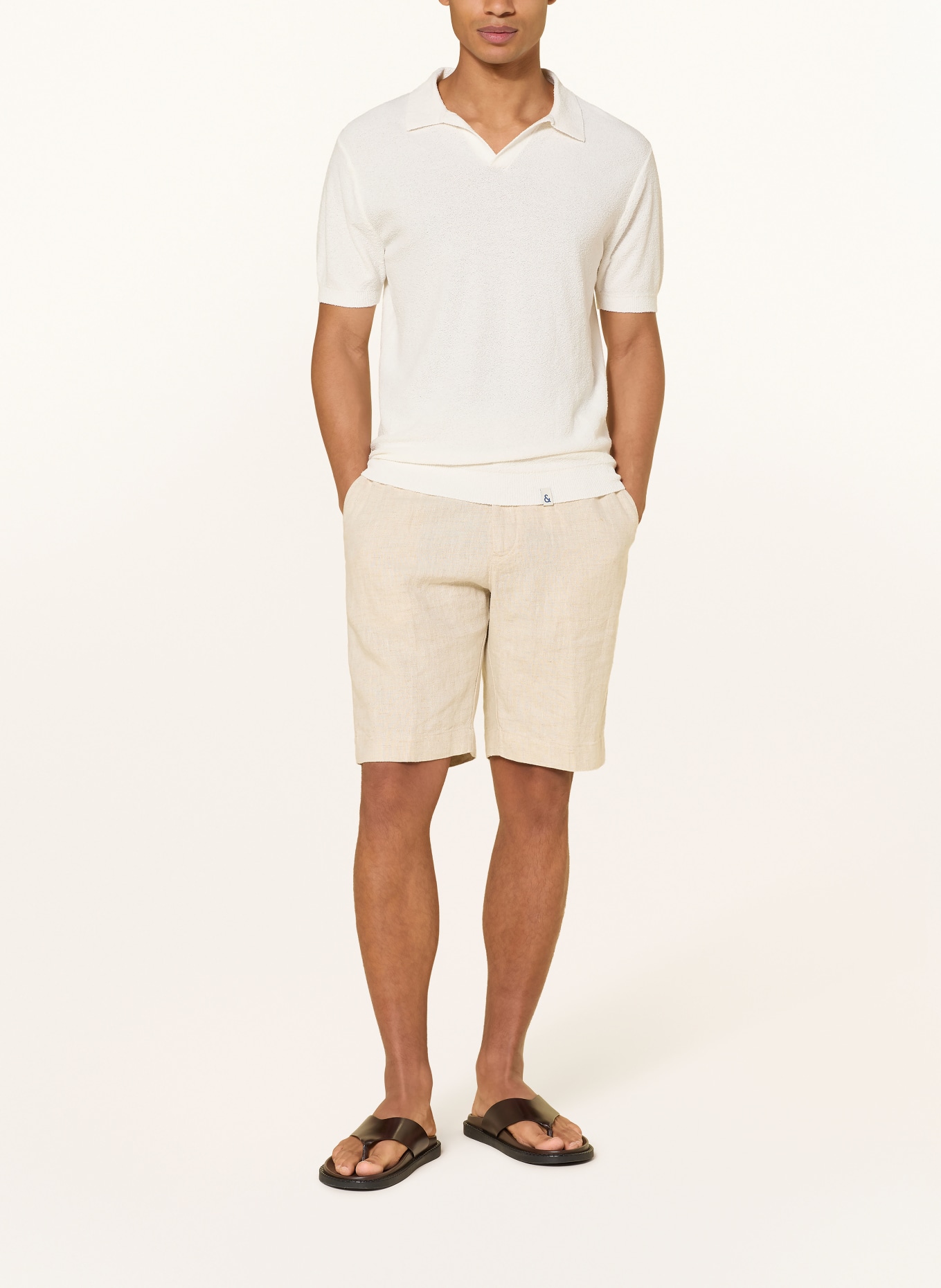 COLOURS & SONS Dzianinowa koszulka polo: BIAŁY