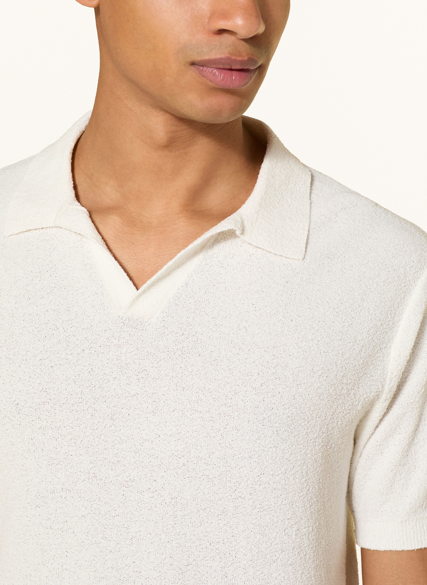 COLOURS & SONS Dzianinowa koszulka polo: BIAŁY