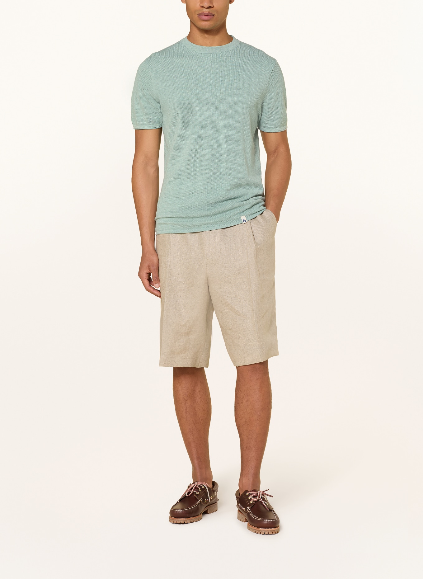 COLOURS & SONS Pletené tričko: SVĚTLE ZELENÁ