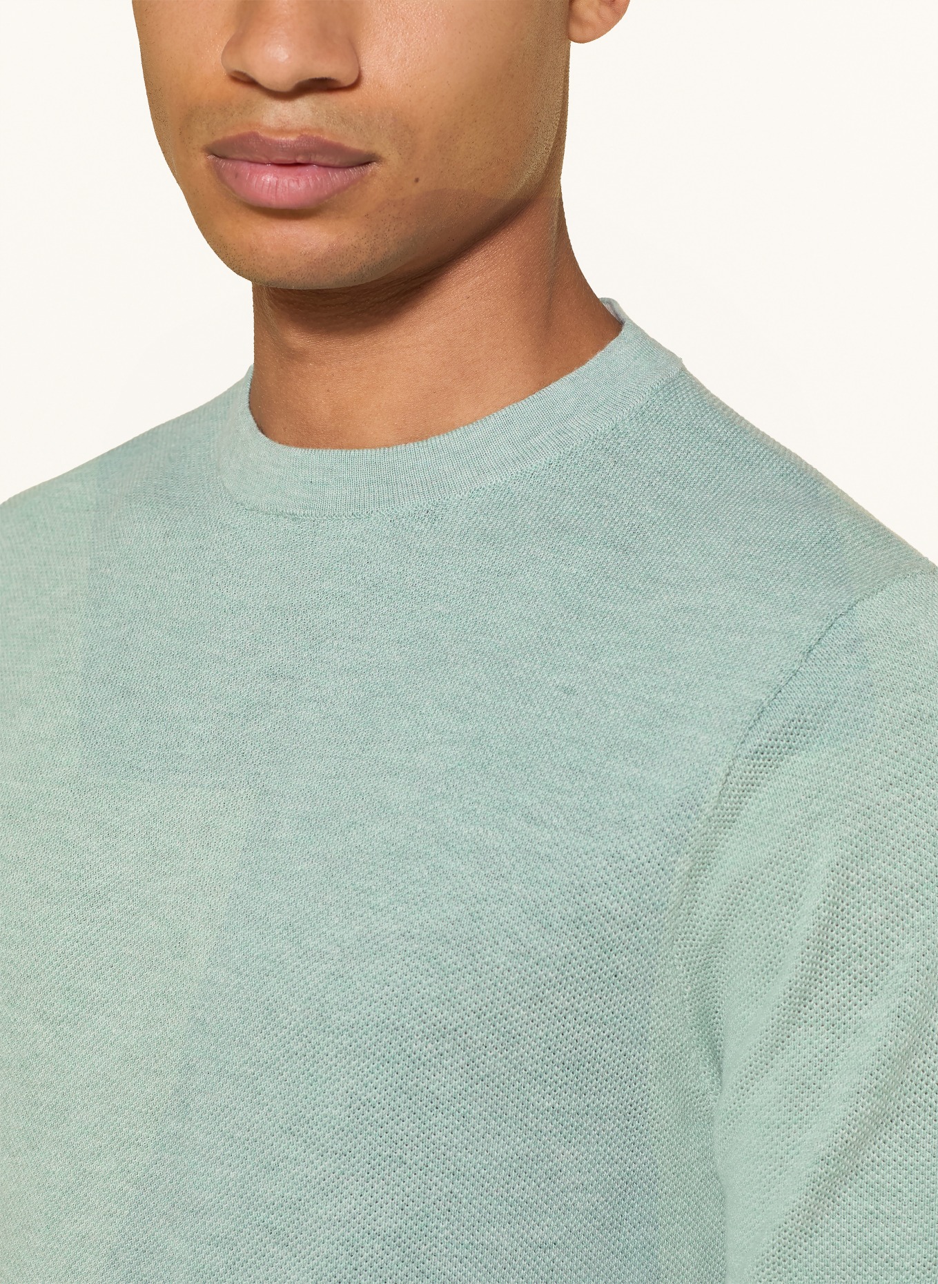 COLOURS & SONS Pletené tričko: SVĚTLE ZELENÁ