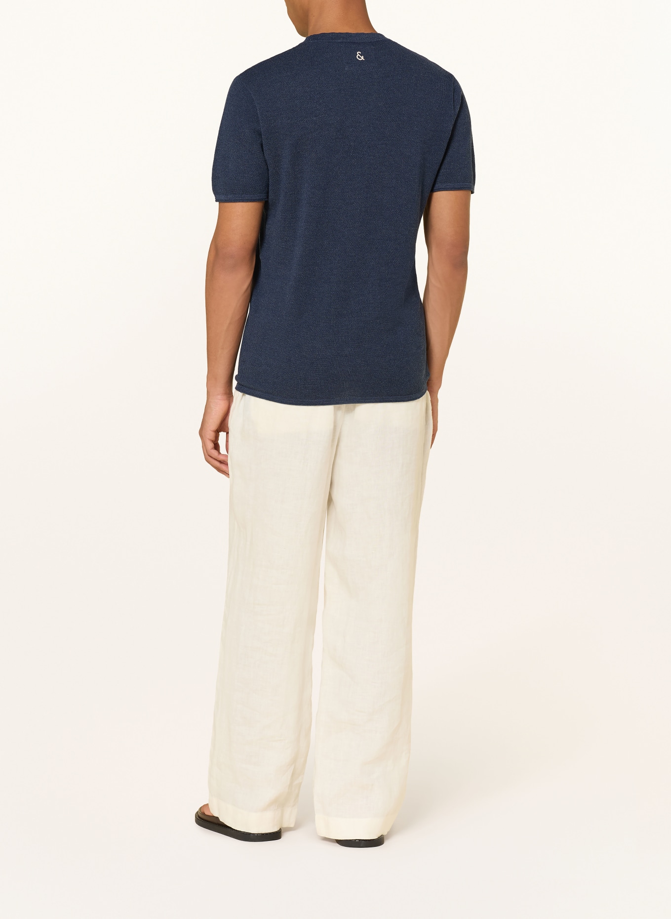 COLOURS & SONS Strickshirt: DUNKELBLAU