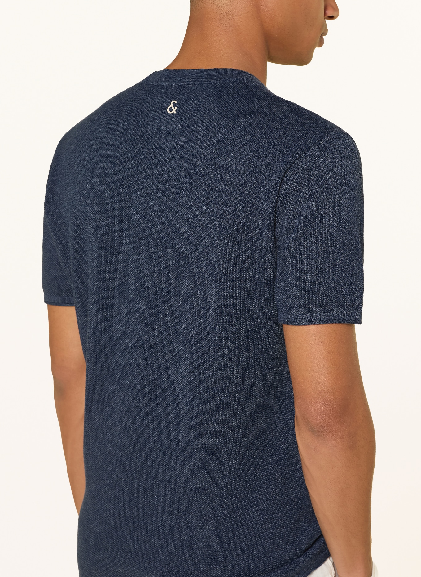 COLOURS & SONS Strickshirt: DUNKELBLAU