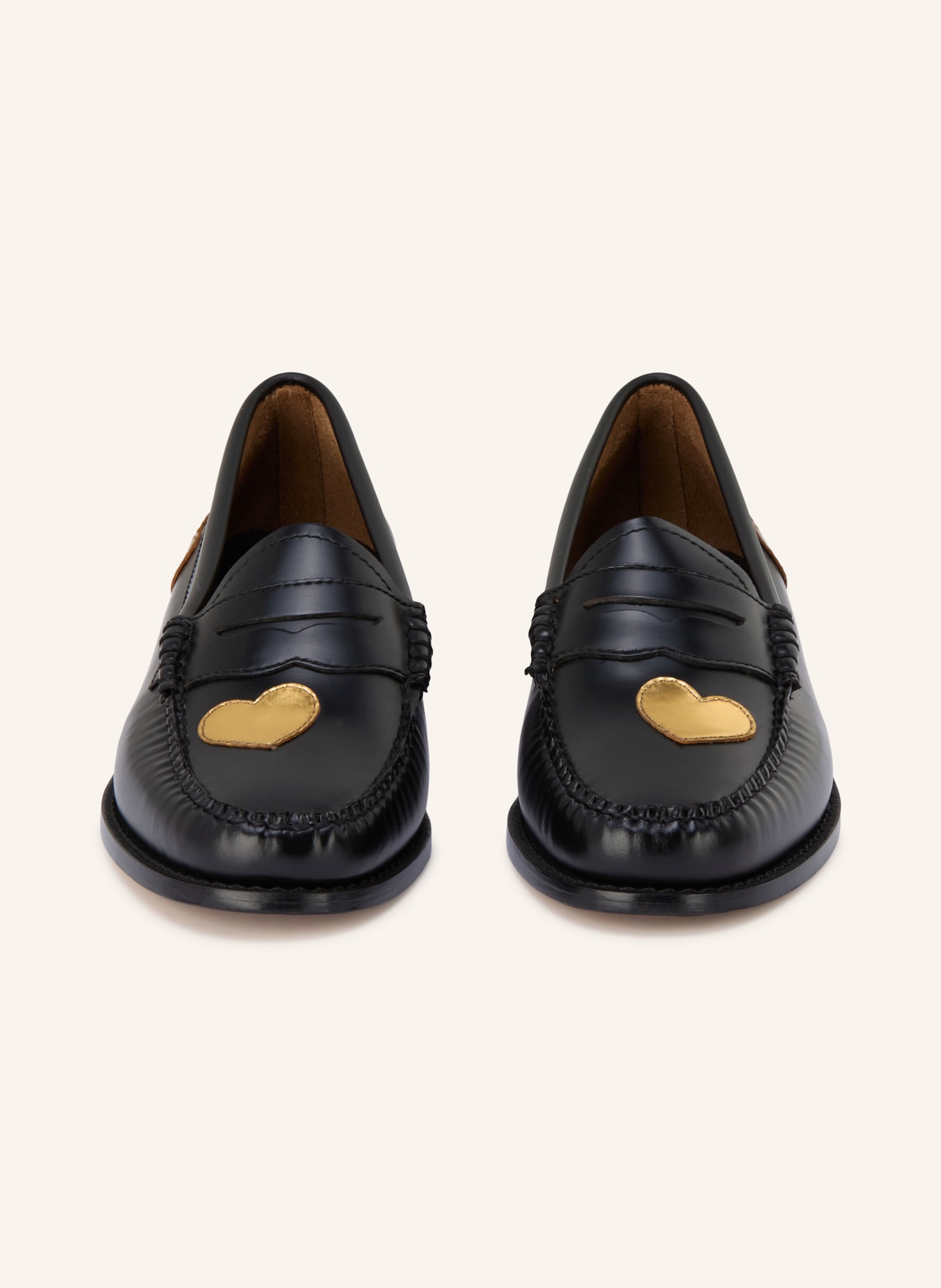 G.H.Bass Penny loafers WEEJUN: ZWART / GOUD