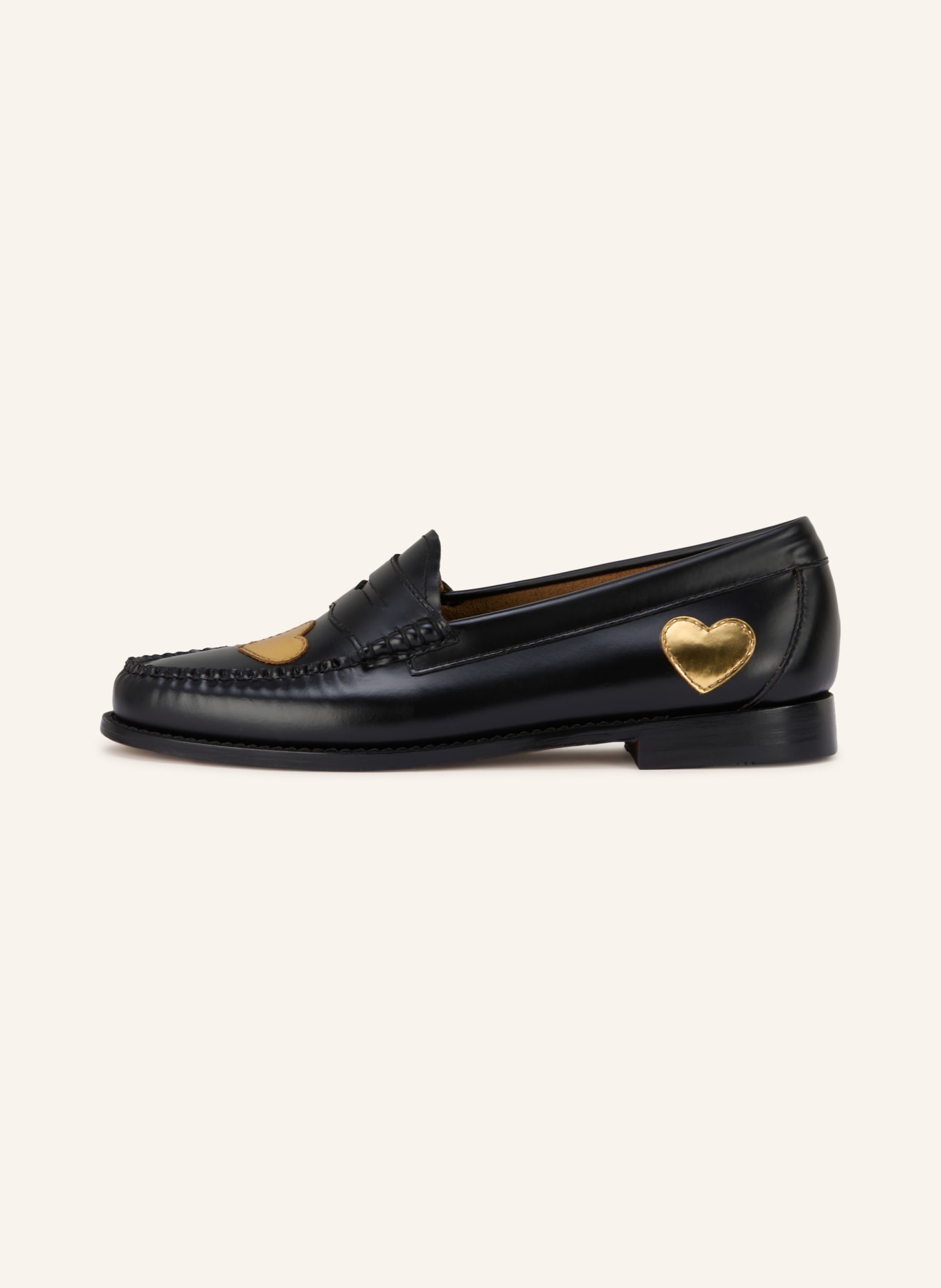 G.H.Bass Penny loafers WEEJUN: ZWART / GOUD