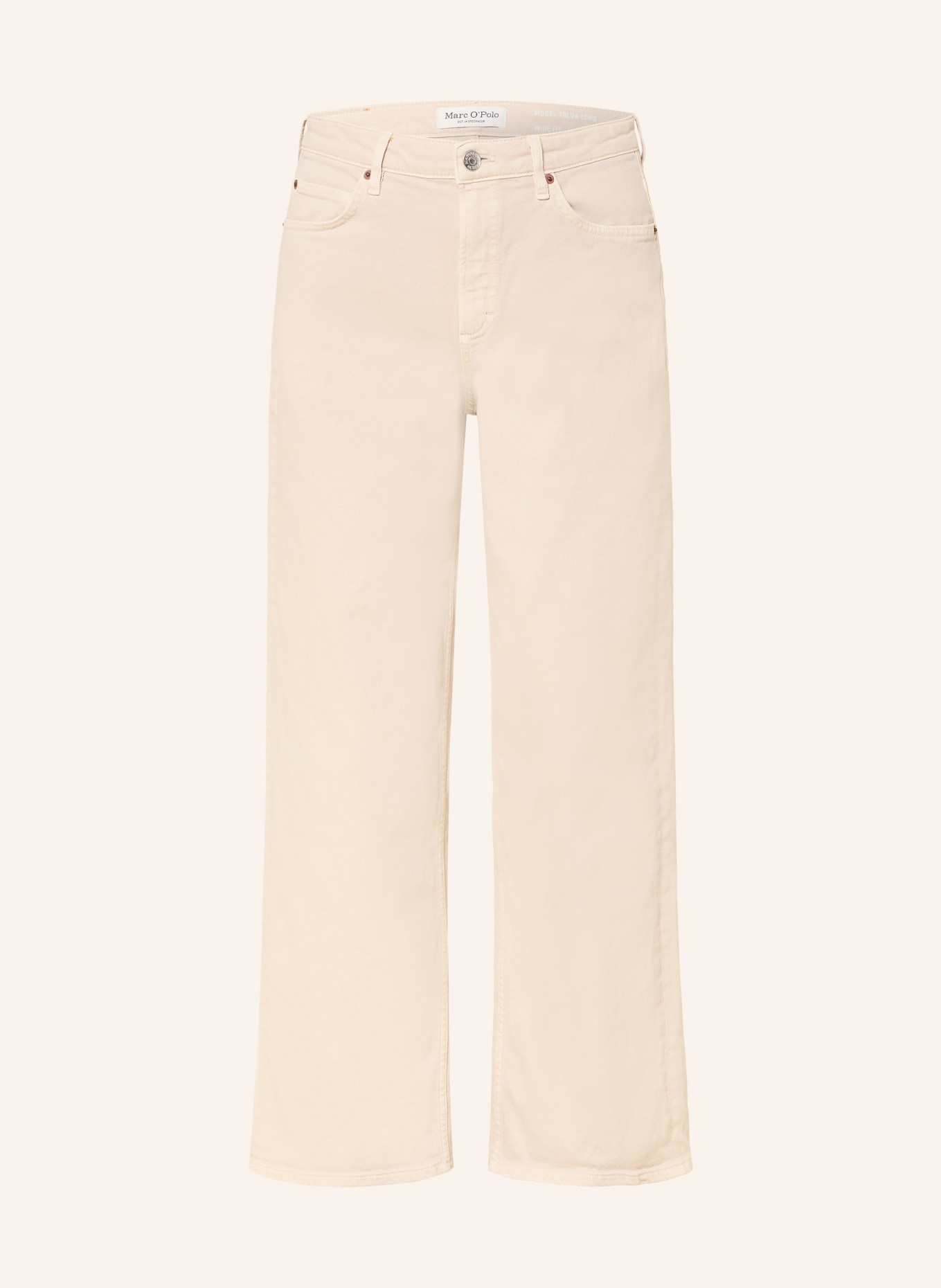 Marc O'Polo Wide Leg Jeans: 707 gray silk