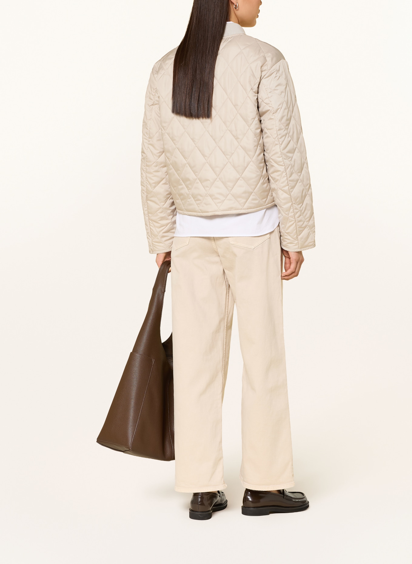 Marc O'Polo Wide Leg Jeans: 707 gray silk