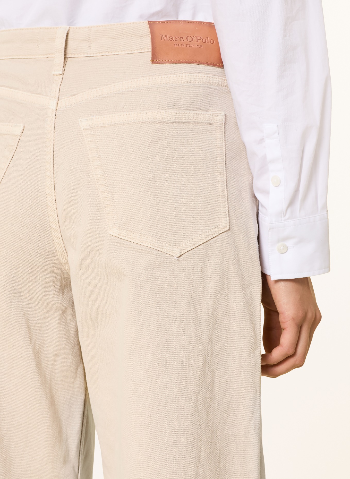 Marc O'Polo Wide Leg Jeans: 707 gray silk