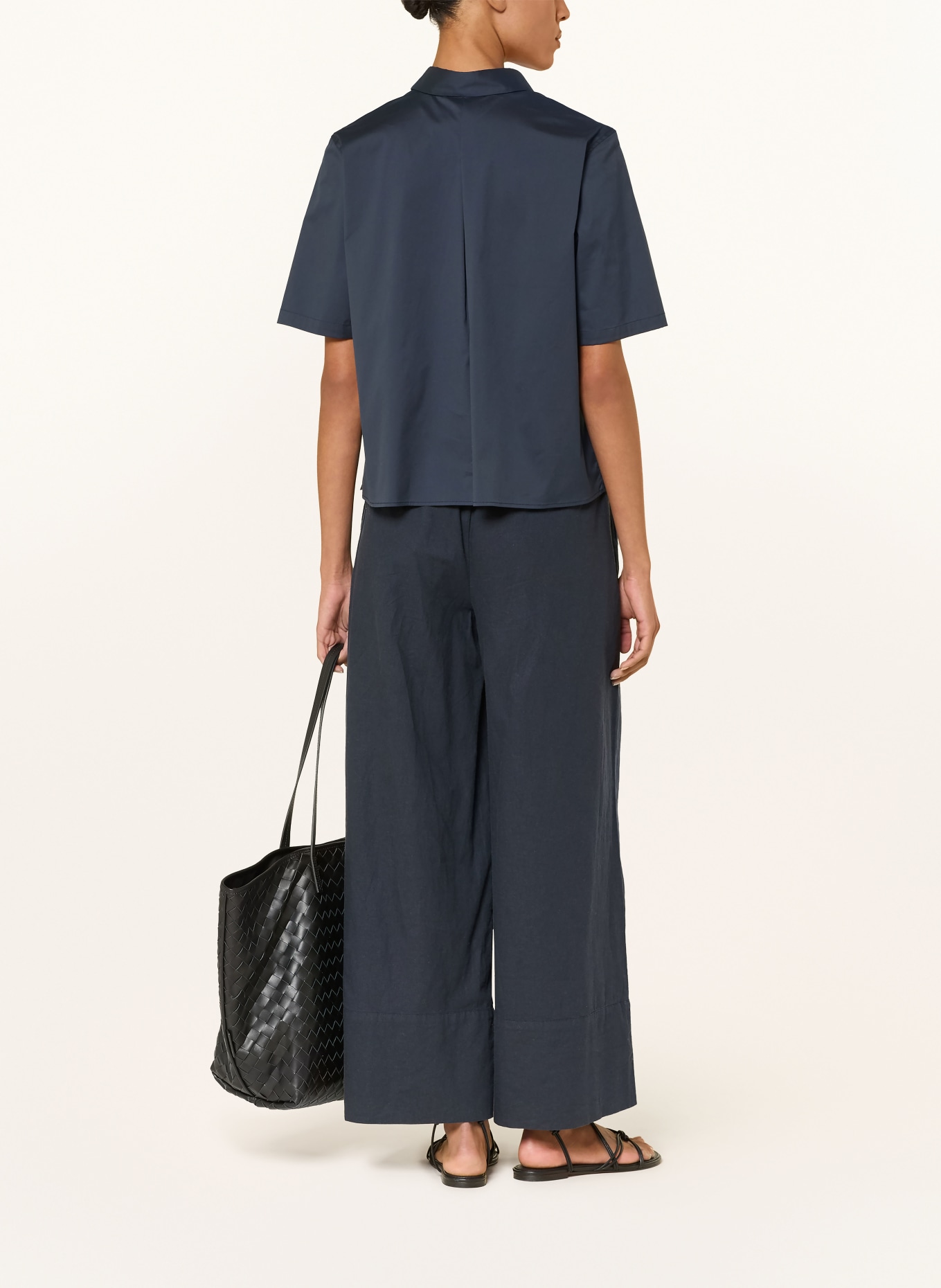 0039 ITALY Košilová blůza BEA: TMAVĚ MODRÁ