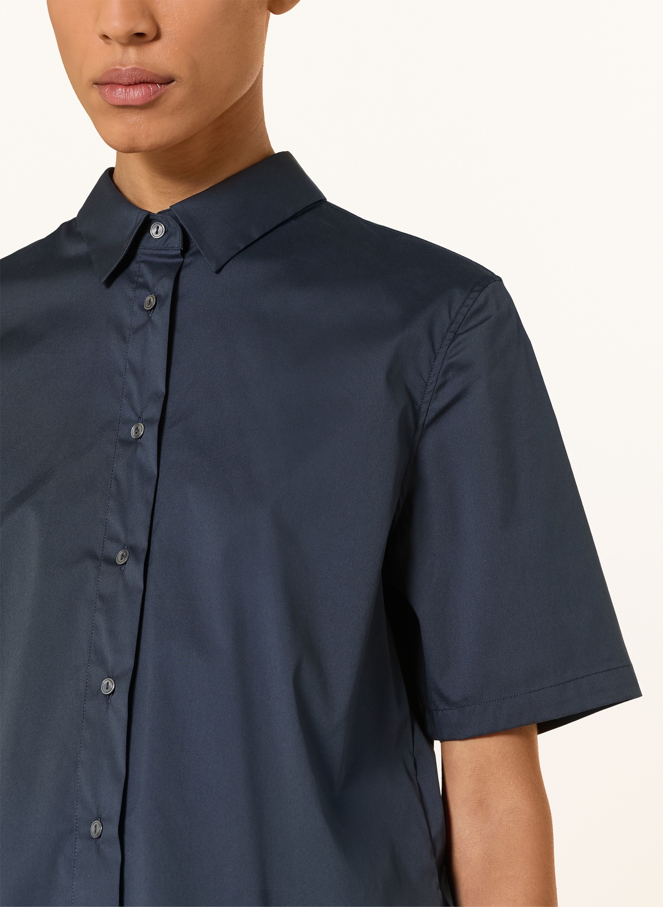 0039 ITALY Košilová blůza BEA: TMAVĚ MODRÁ