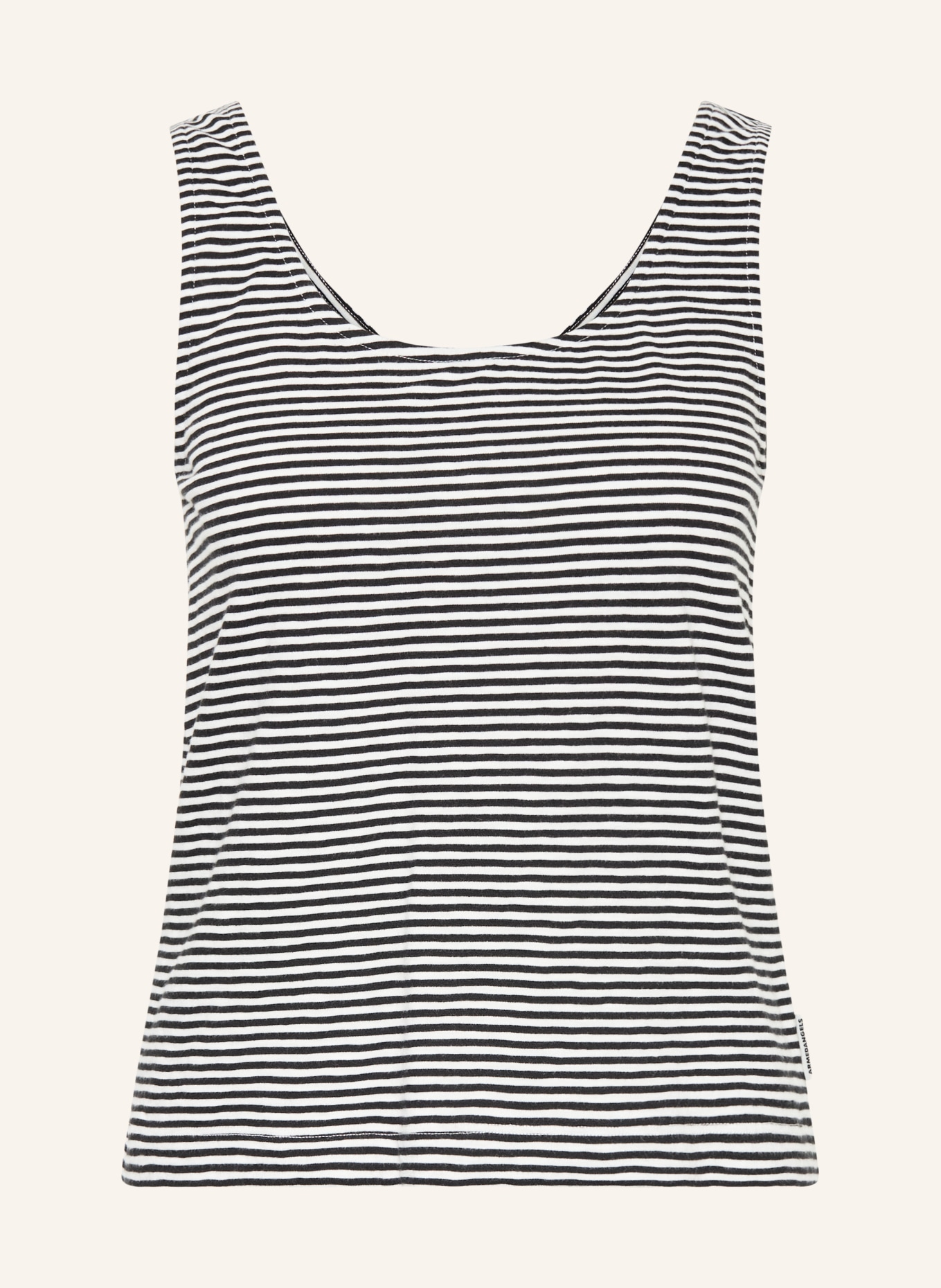 ARMEDANGELS Top MINAAMI LITA: WEISS / SCHWARZ