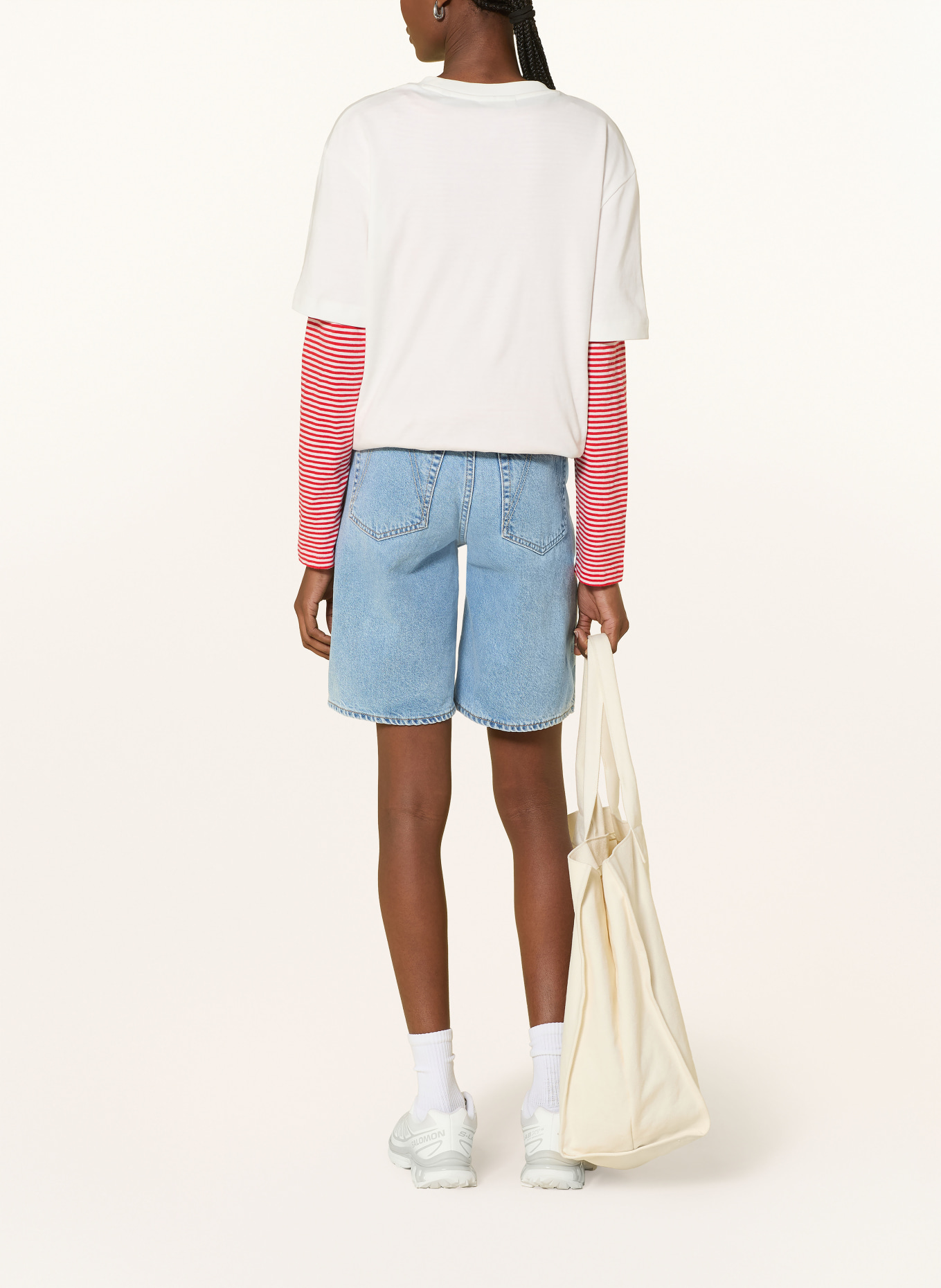 ARMEDANGELS Džínové šortky THALINAA: 1958 fresh blue