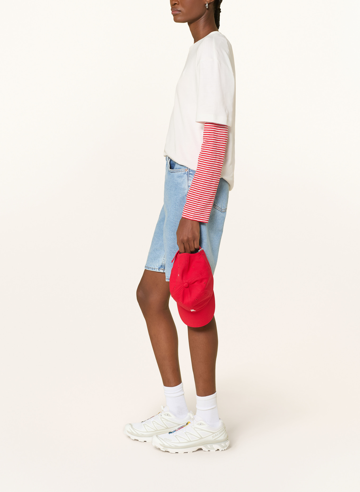 ARMEDANGELS Džínové šortky THALINAA: 1958 fresh blue