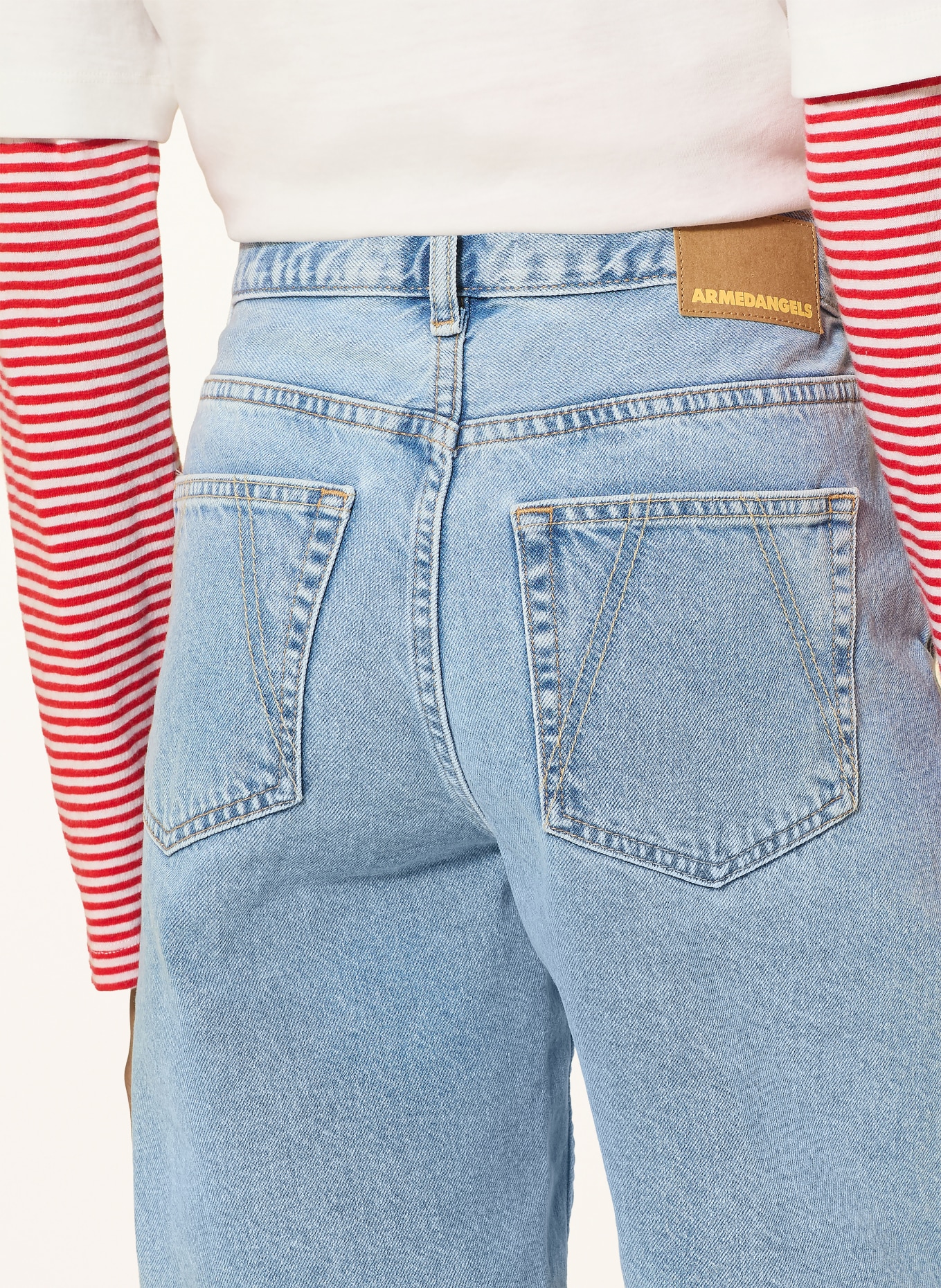 ARMEDANGELS Džínové šortky THALINAA: 1958 fresh blue