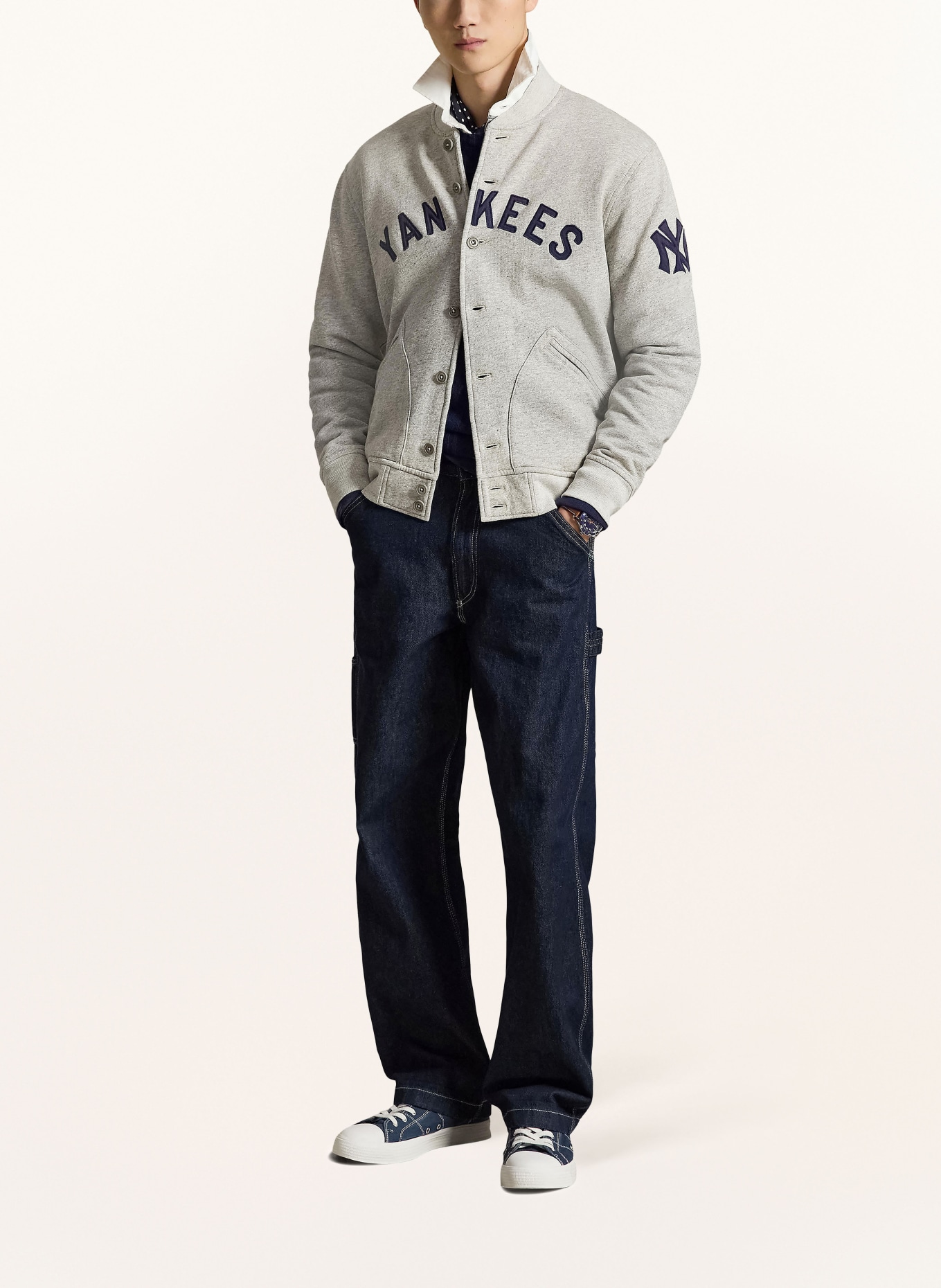 POLO RALPH LAUREN collegiejas: GRIJS / DONKERBLAUW