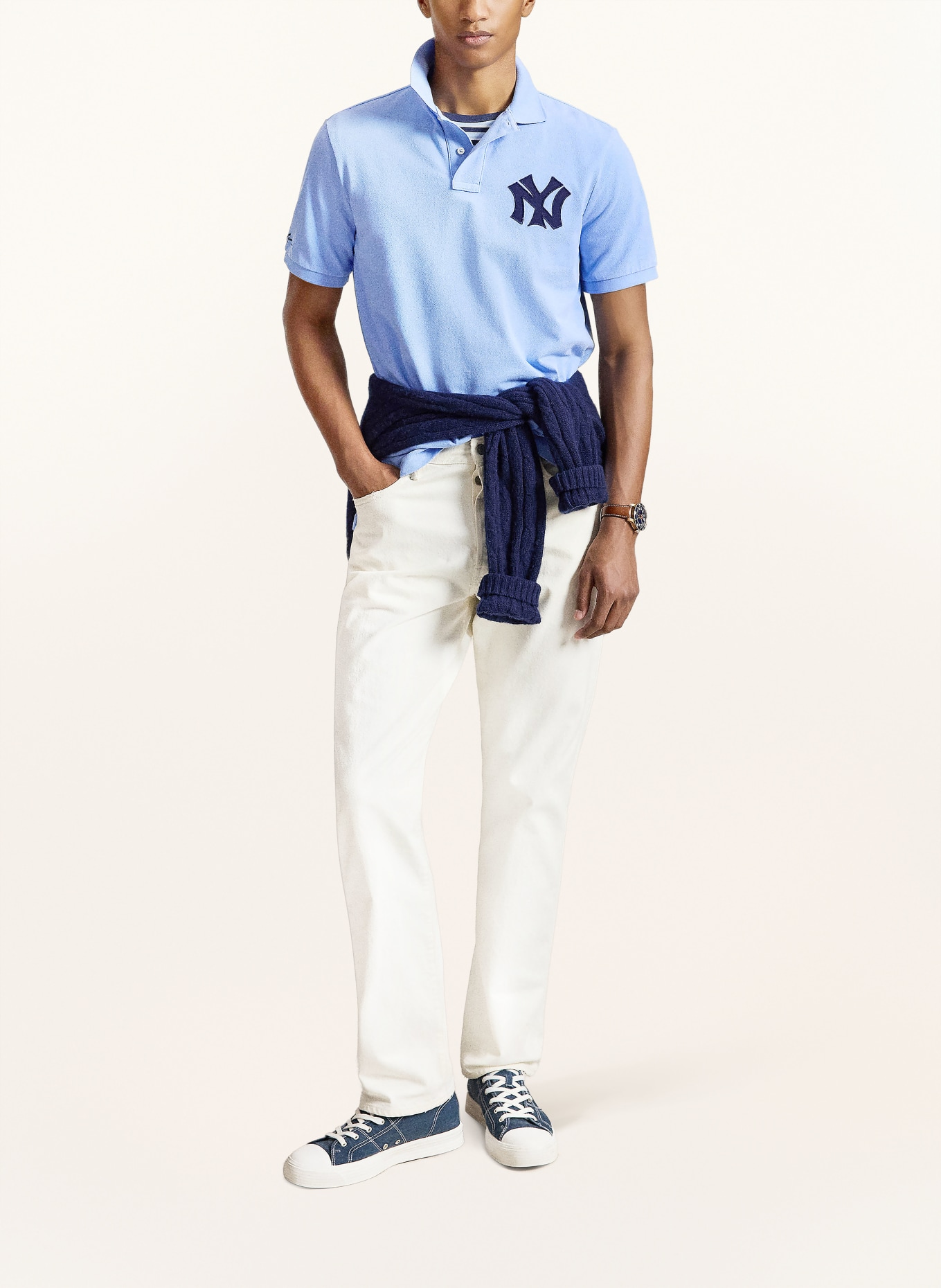 POLO RALPH LAUREN Piqué-poloshirt Classic Fit: BLAUW