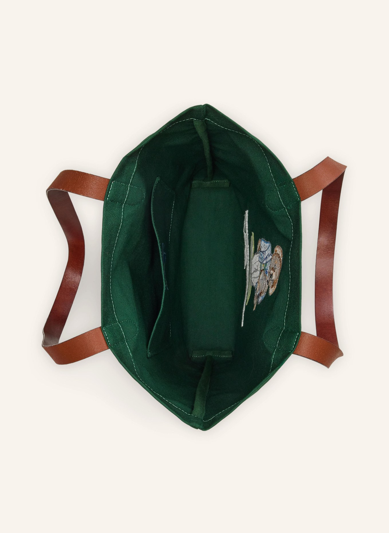 POLO RALPH LAUREN Tote bag: DARK GREEN