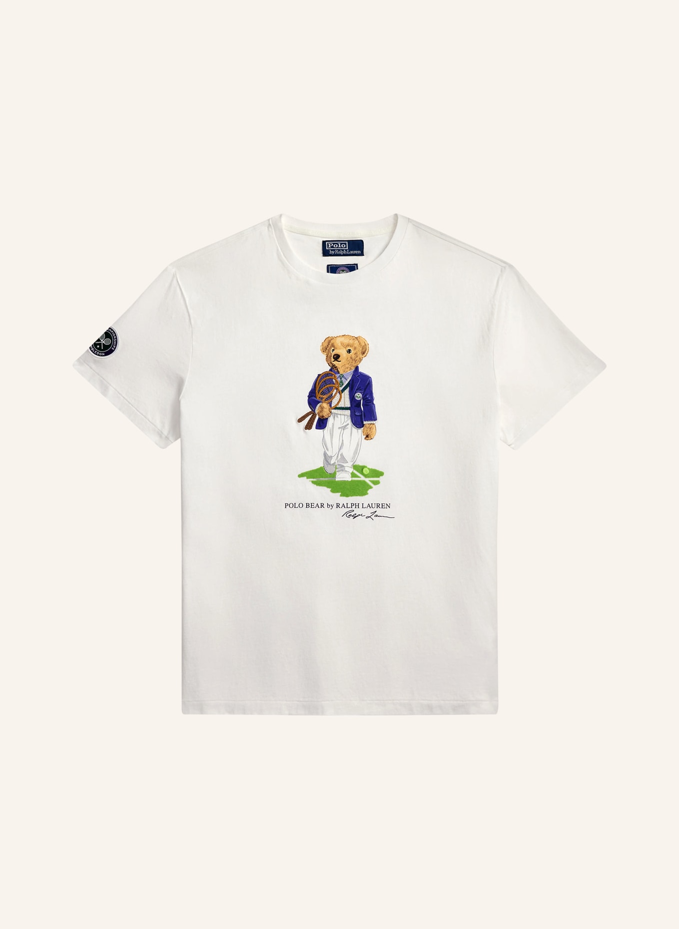 POLO RALPH LAUREN T-shirt: WHITE / GREEN / DARK BLUE