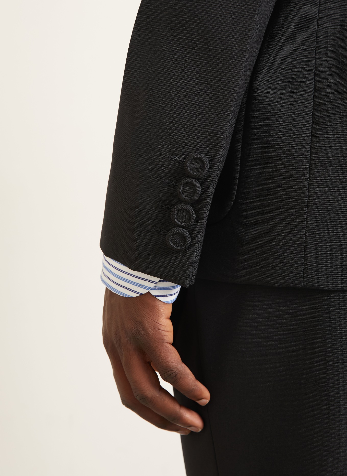 VALENTINO Veste coupe classique: NOIR