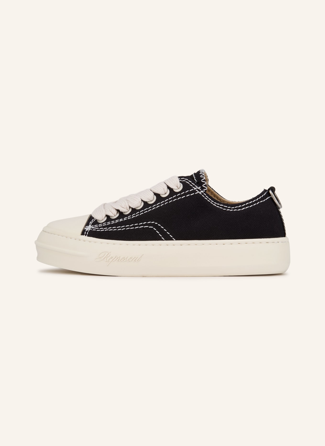 REPRESENT Sneaker: SCHWARZ / WEISS