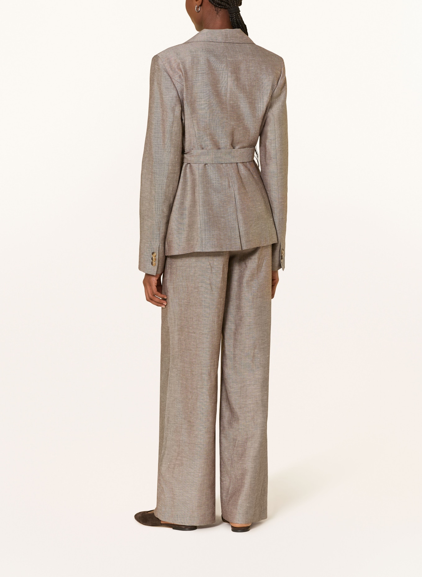 darling harbour Blazer mit Leinen: DUNKELBRAUN