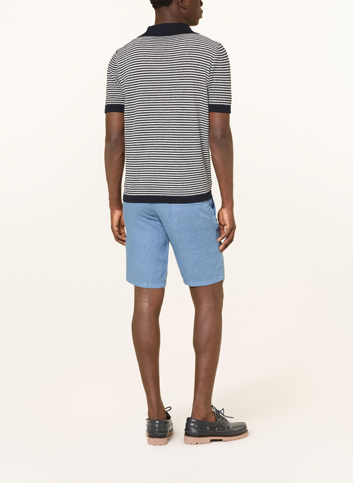 BRAX Szorty lniane: JASNONIEBIESKI