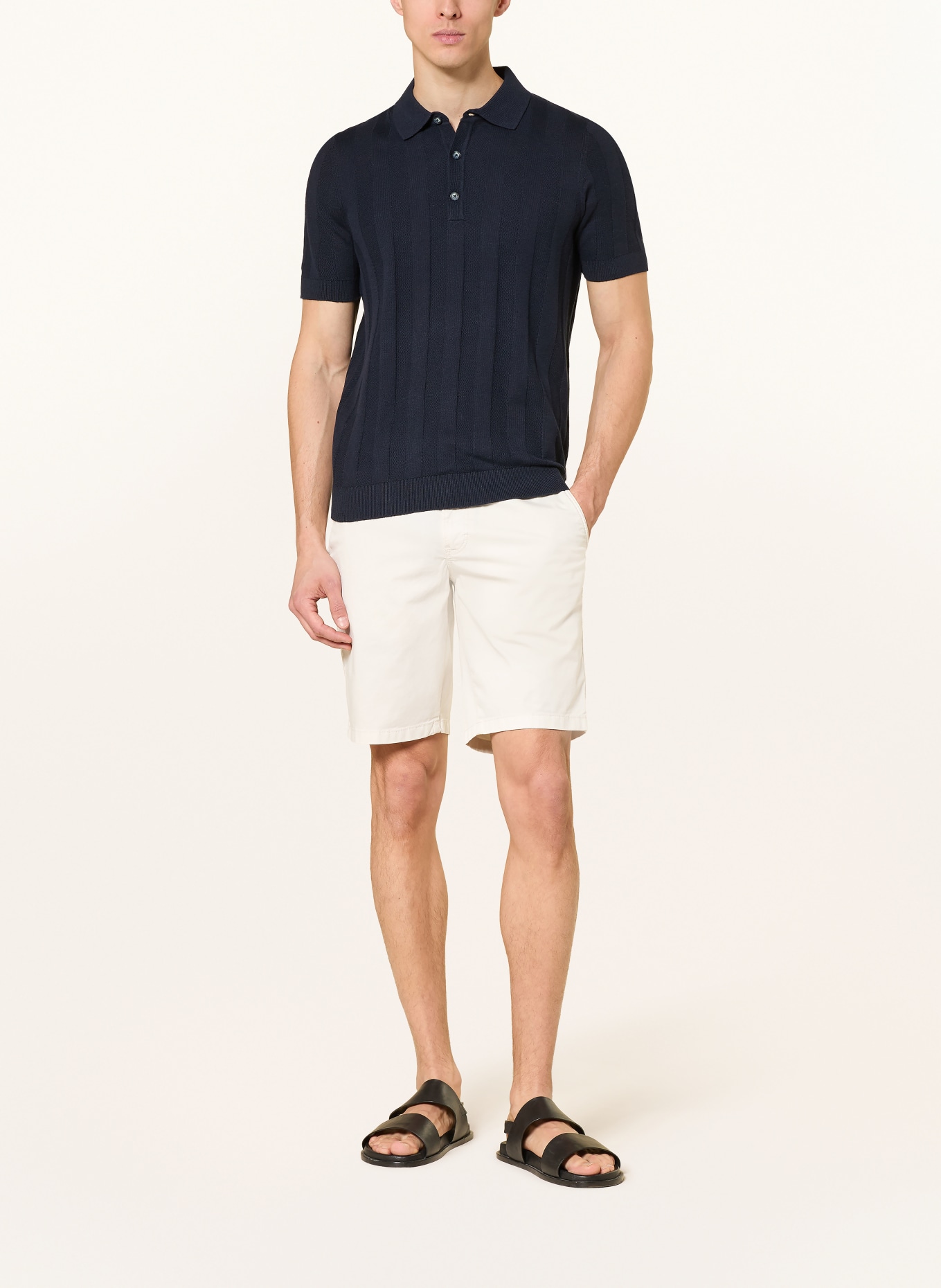 BRAX BARI Regular Fit Shorts: LIGHT BROWN