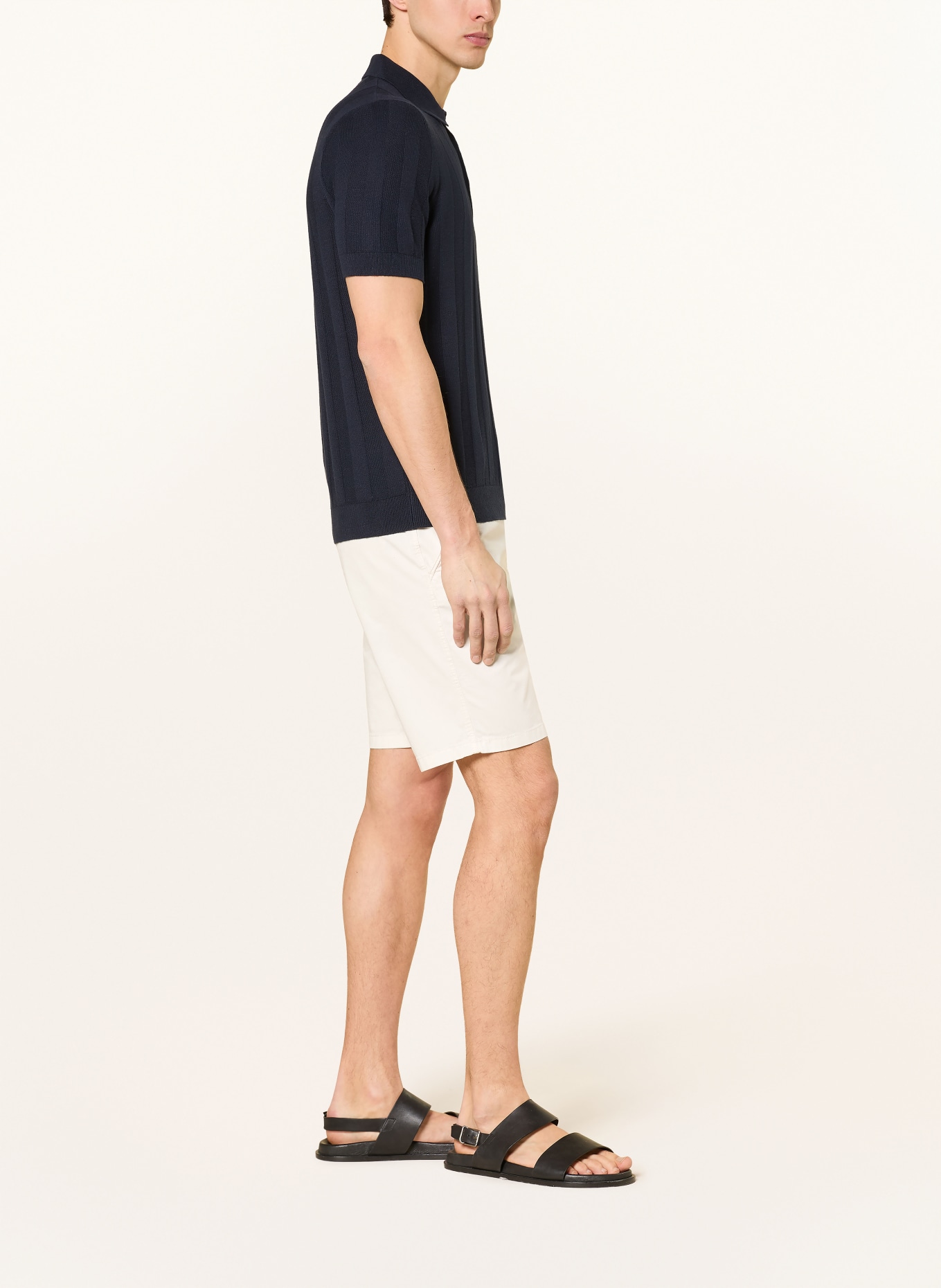 BRAX BARI Regular Fit Shorts: LIGHT BROWN