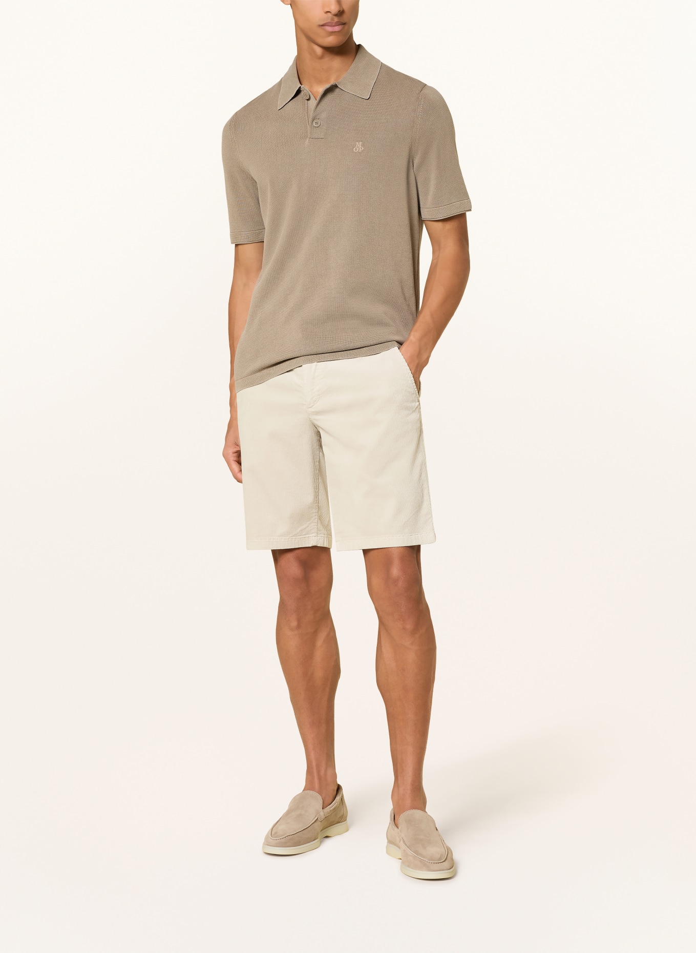 BRAX Cordshorts BALU CK Modern Fit: ECRU