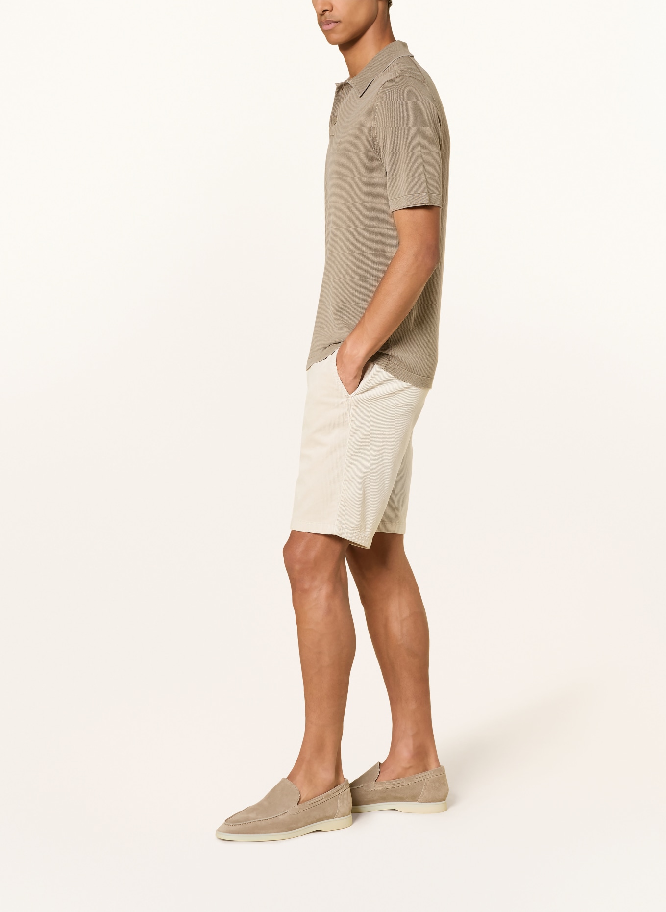 BRAX Cordshorts BALU CK Modern Fit: ECRU