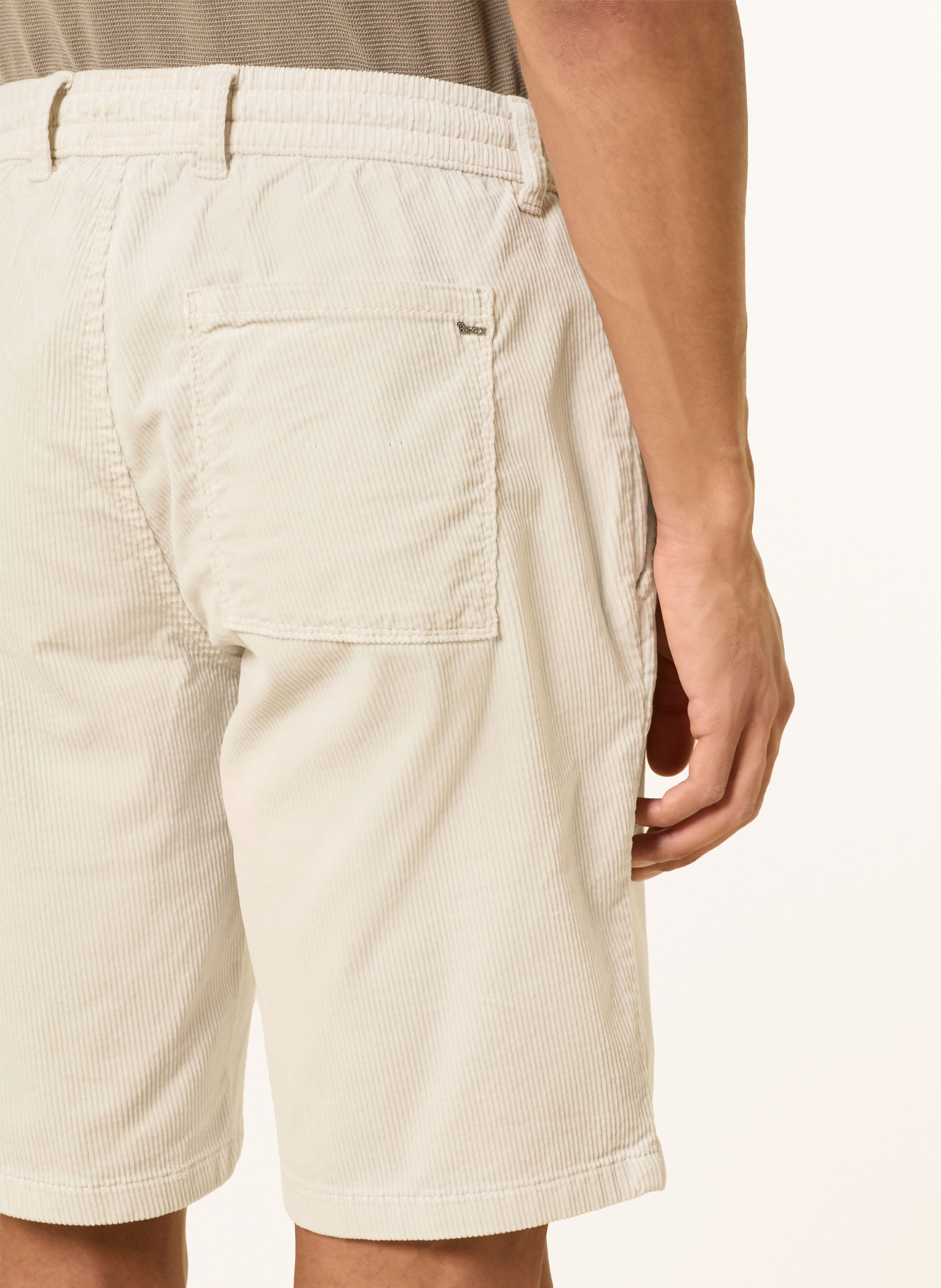 BRAX Cordshorts BALU CK Modern Fit: ECRU