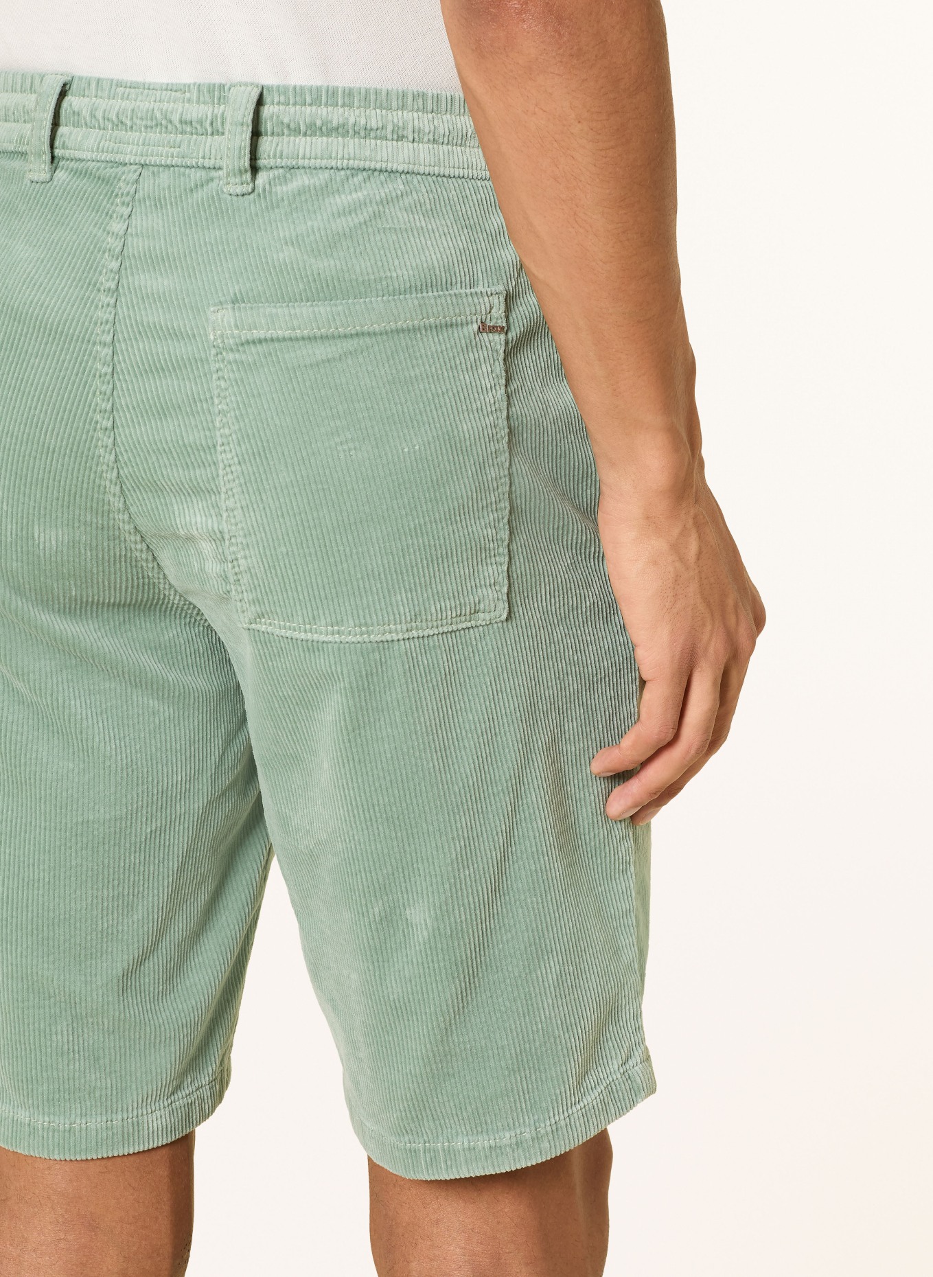 BRAX BALU CK Modern Fit Corduroy Shorts: MINT