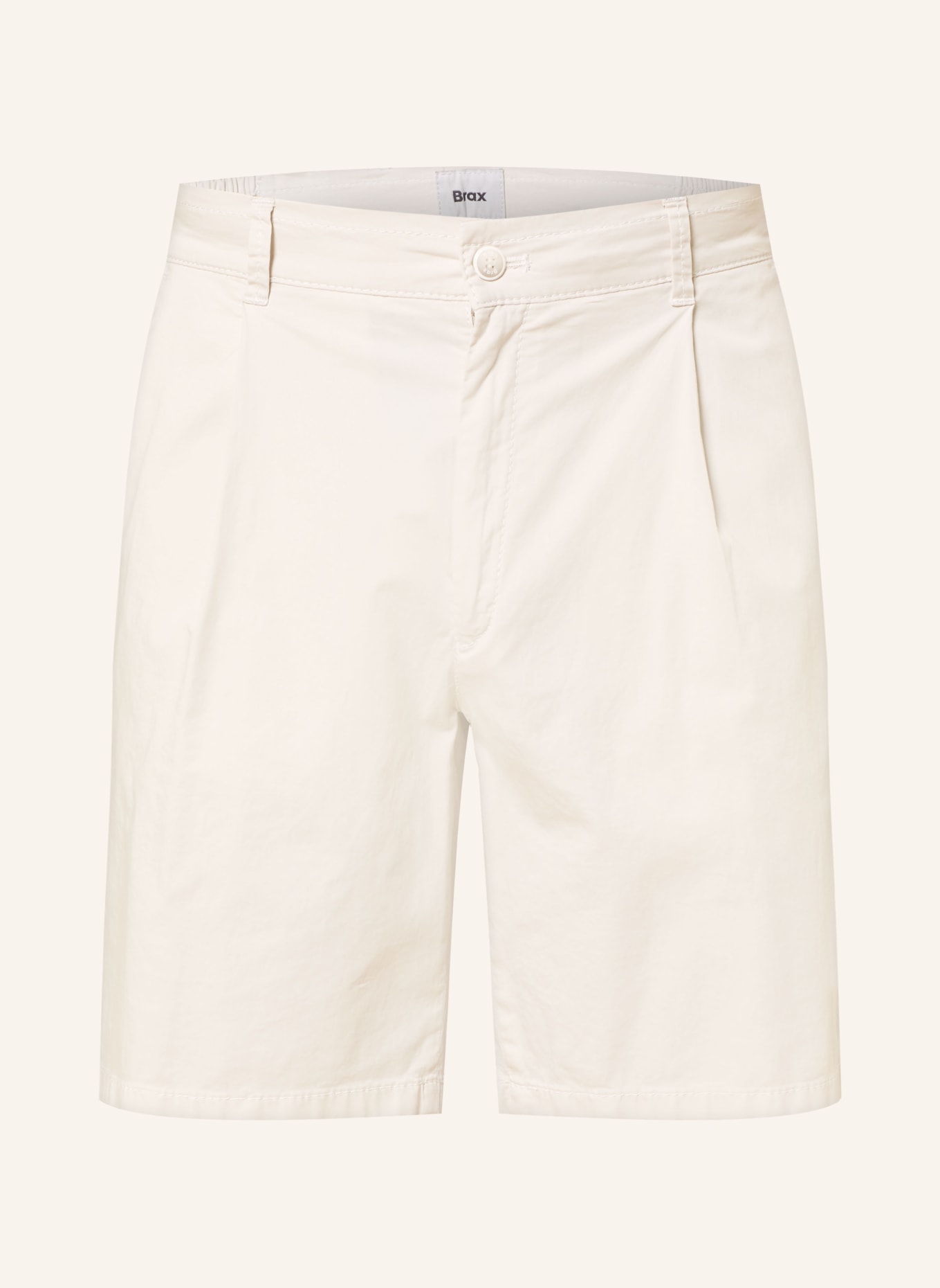 BRAX TINO B Relaxed Fit Shorts: ECRU
