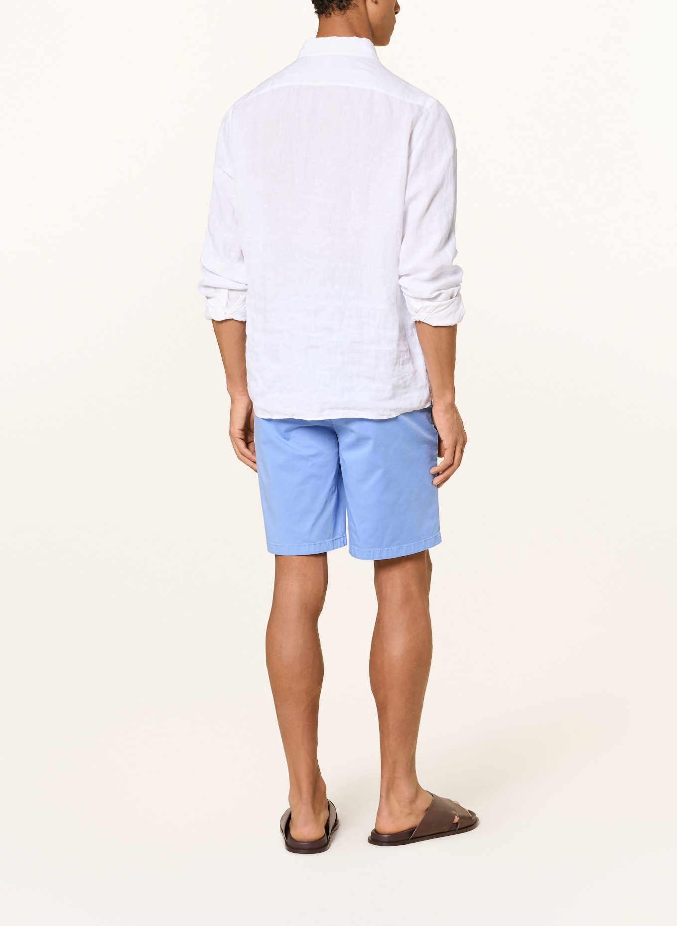 BRAX TINO B Relaxed Fit Shorts: LIGHT BLUE