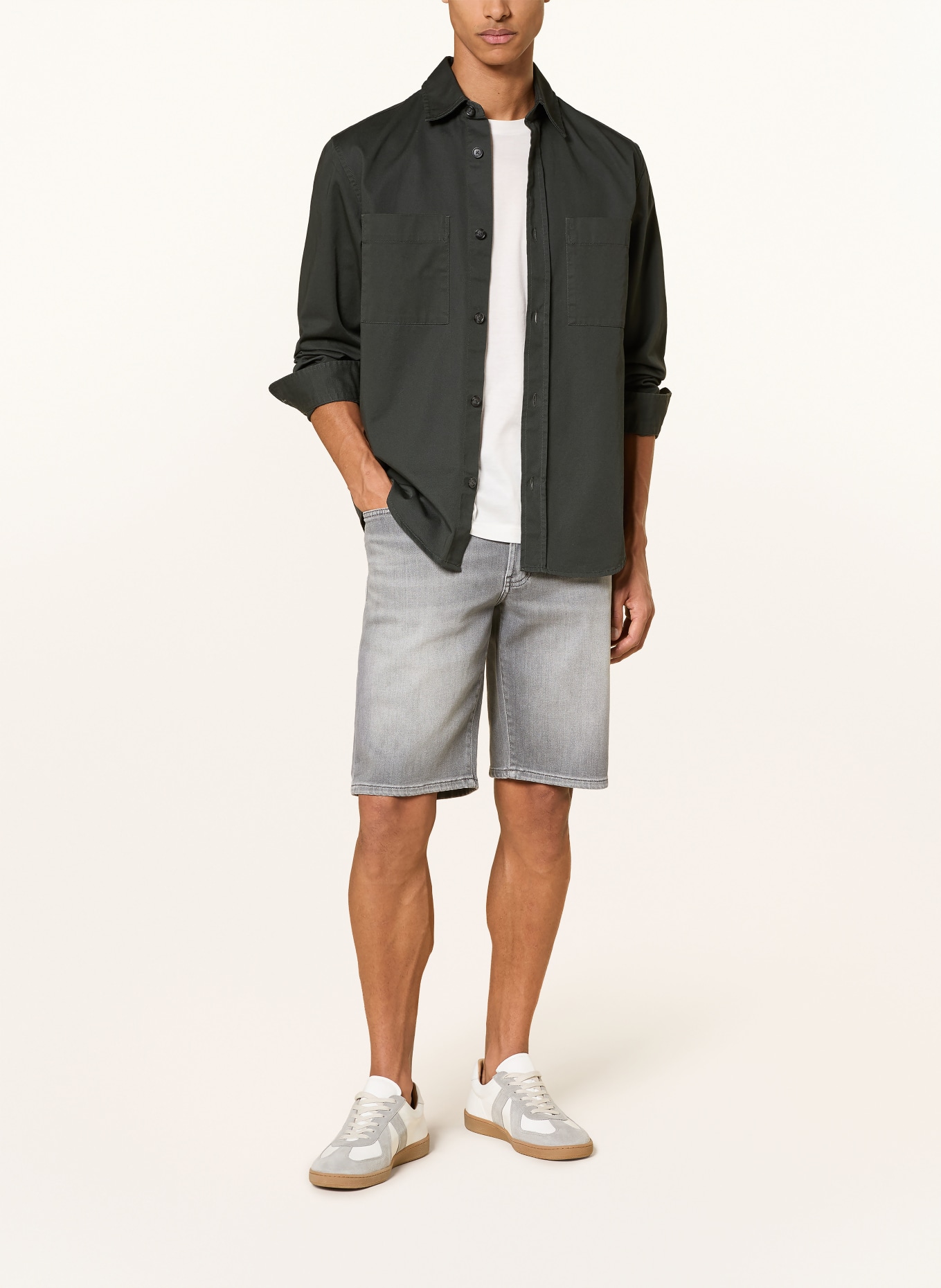 BRAX Szorty dżinsowe CLINT: 06 CUTY DUST USED