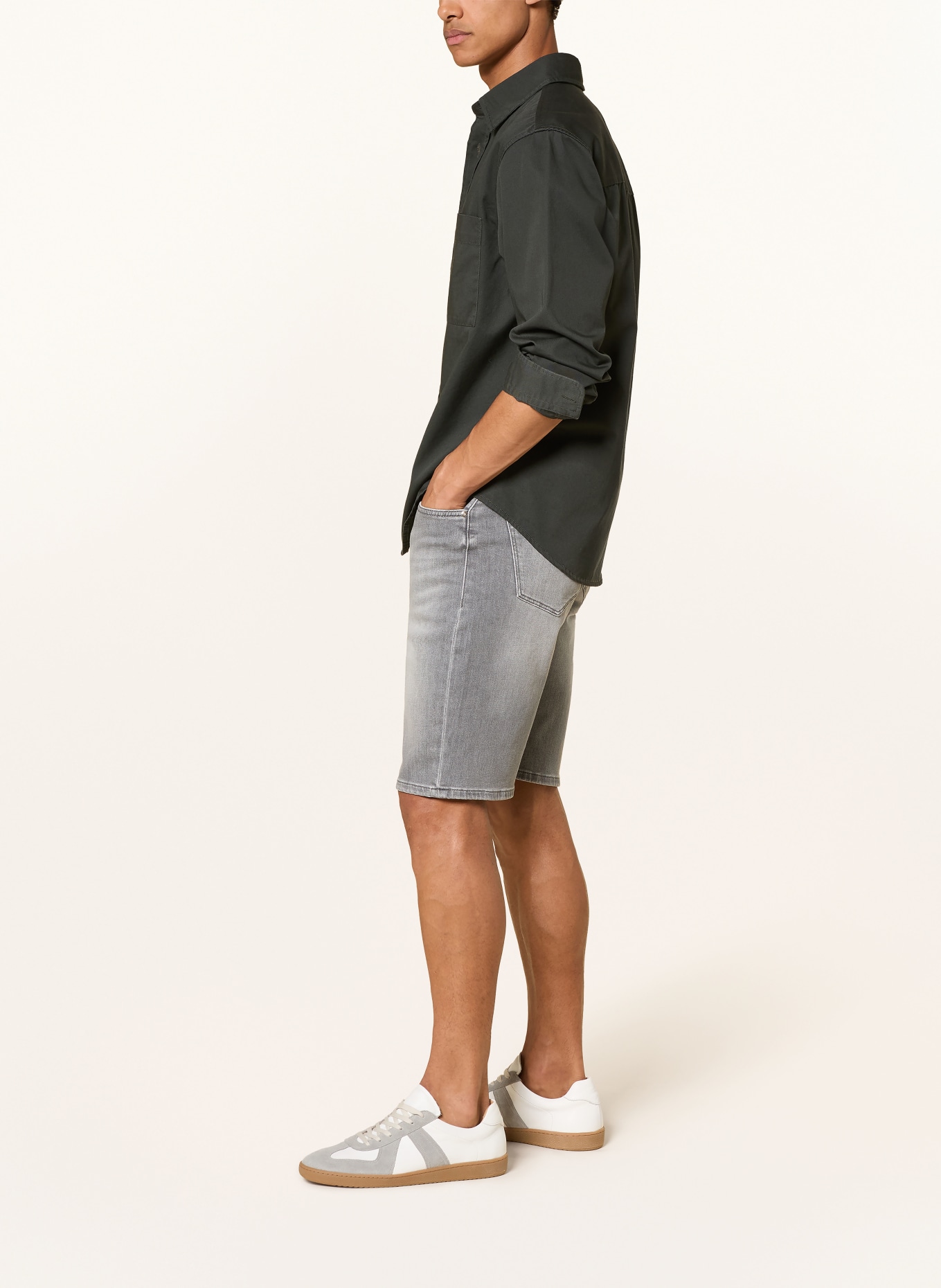 BRAX Szorty dżinsowe CLINT: 06 CUTY DUST USED