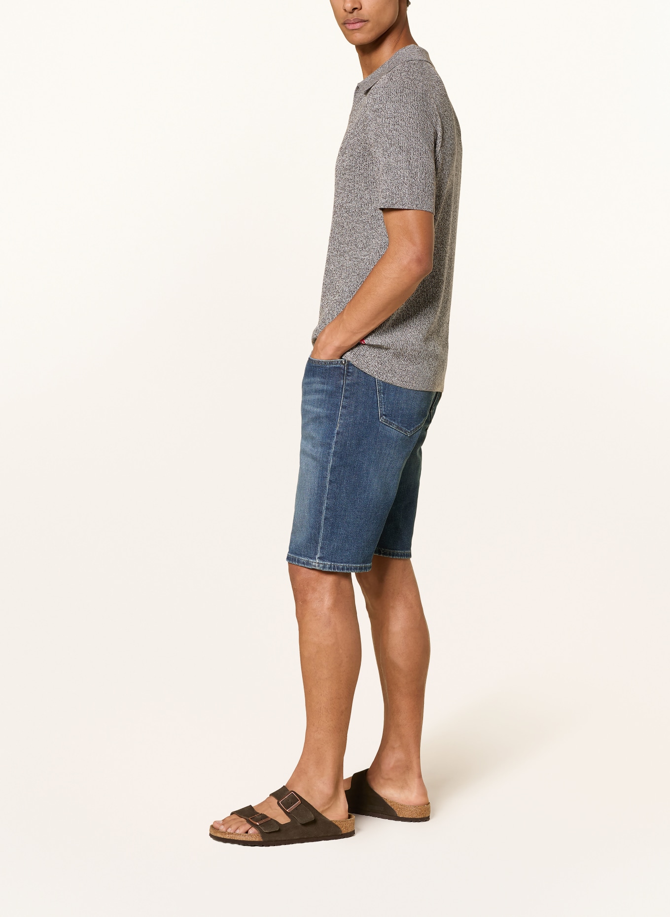 BRAX Džínové šortky CLINT: 14 DARK STEEL USED