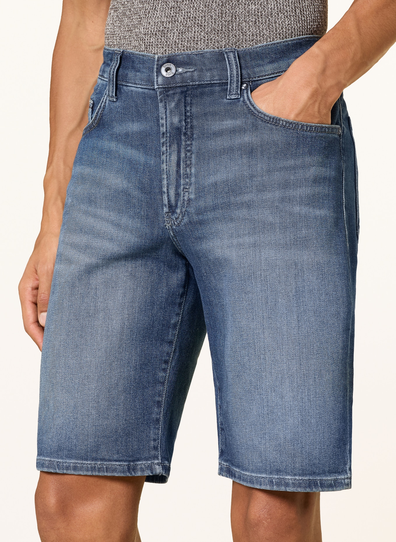 BRAX Džínové šortky CLINT: 14 DARK STEEL USED