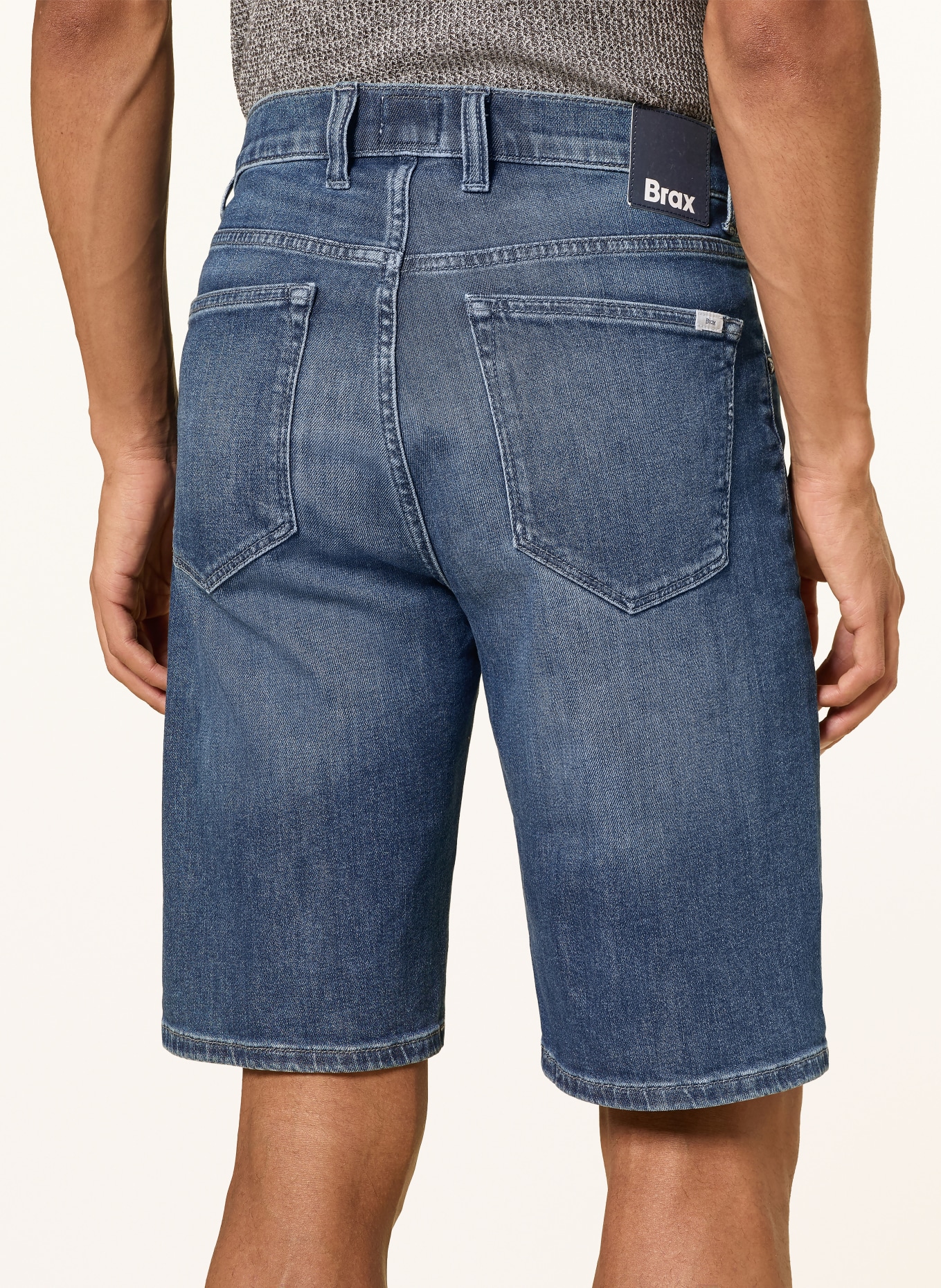 BRAX Džínové šortky CLINT: 14 DARK STEEL USED