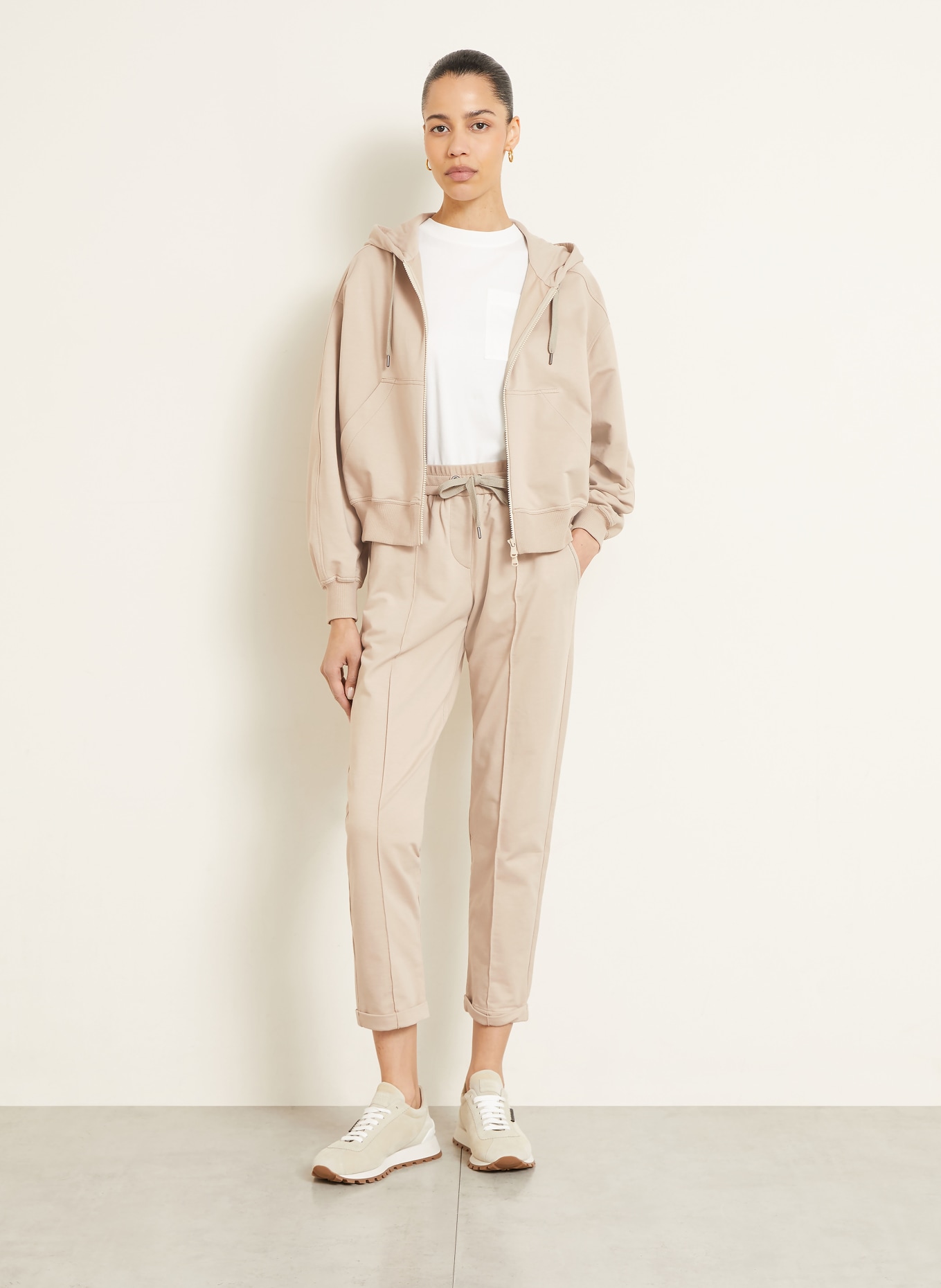 BRUNELLO CUCINELLI Sweatjacke: BEIGE