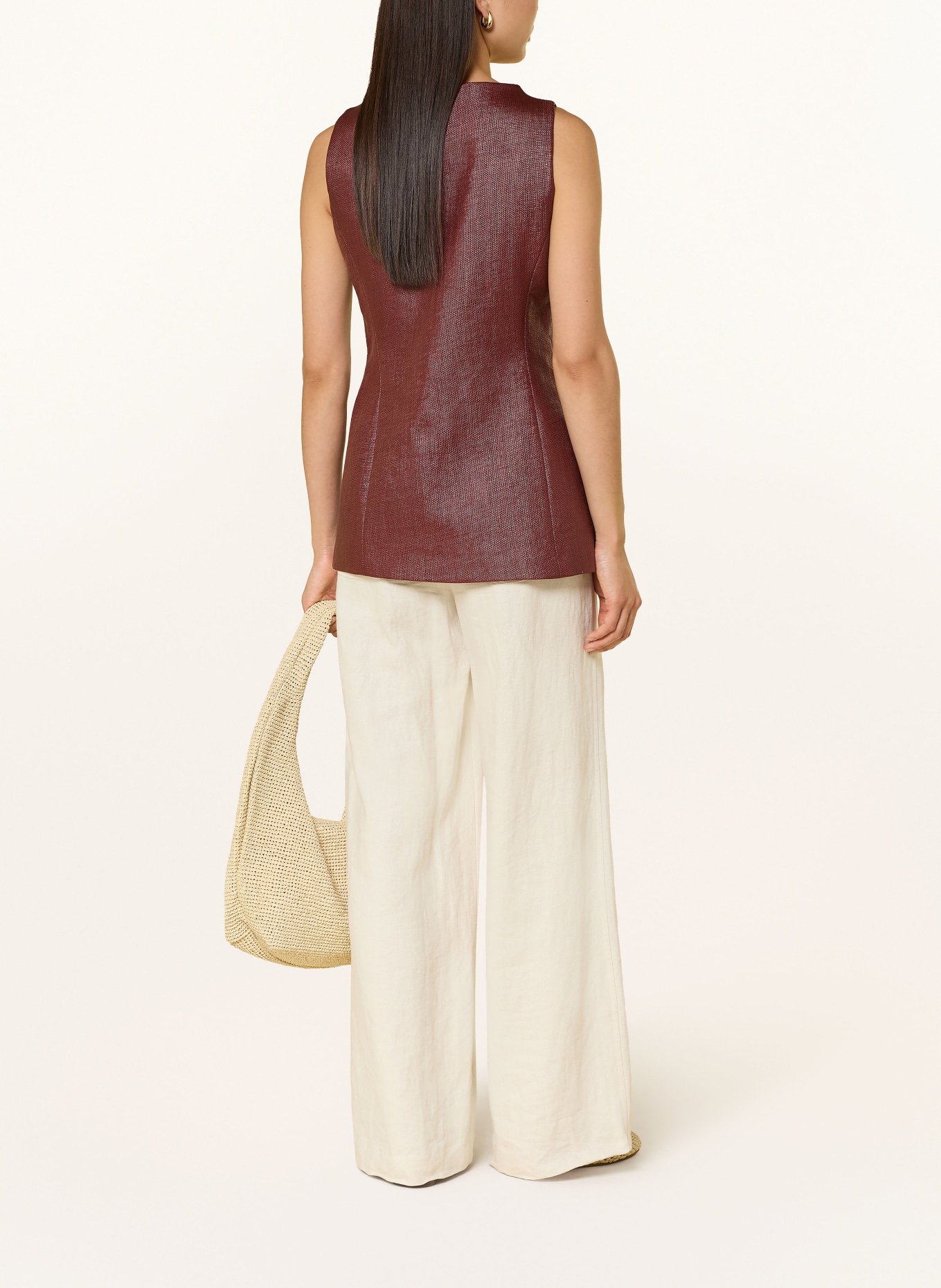 Luis Trenker Blazervest LURADA: DONKERROOD