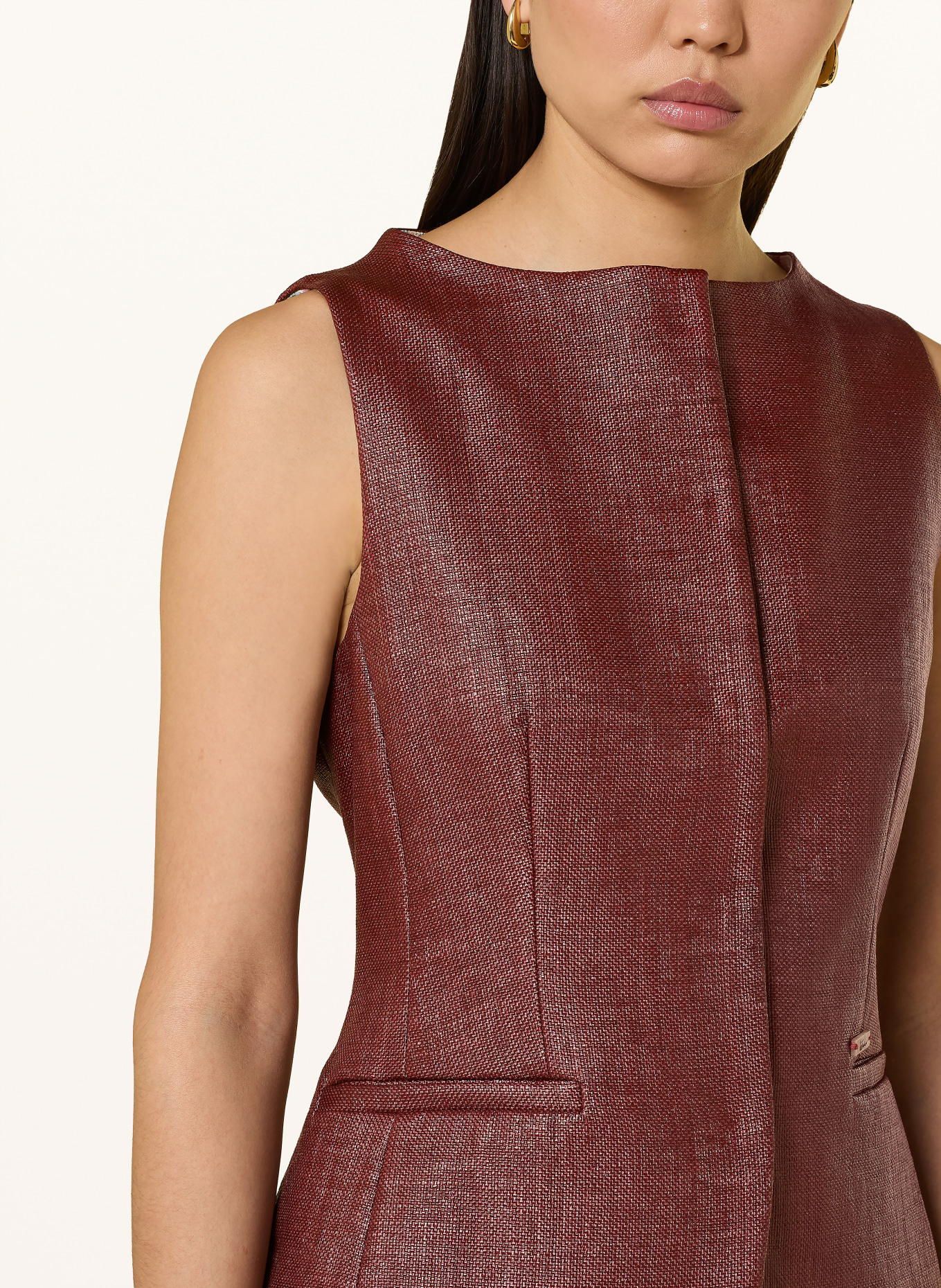 Luis Trenker Blazervest LURADA: DONKERROOD