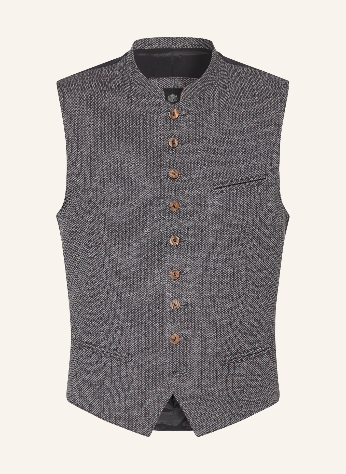 Hammerschmid Gilet traditionnel CARL coupe ajustée: BLEU FONCÉ
