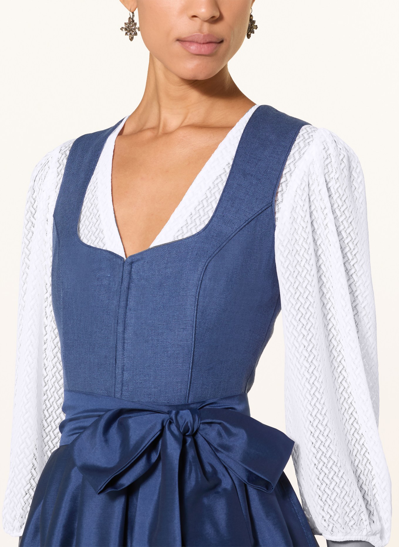 Heimatglück Tracht Dirndlbluse JULE aus Spitze: WEISS