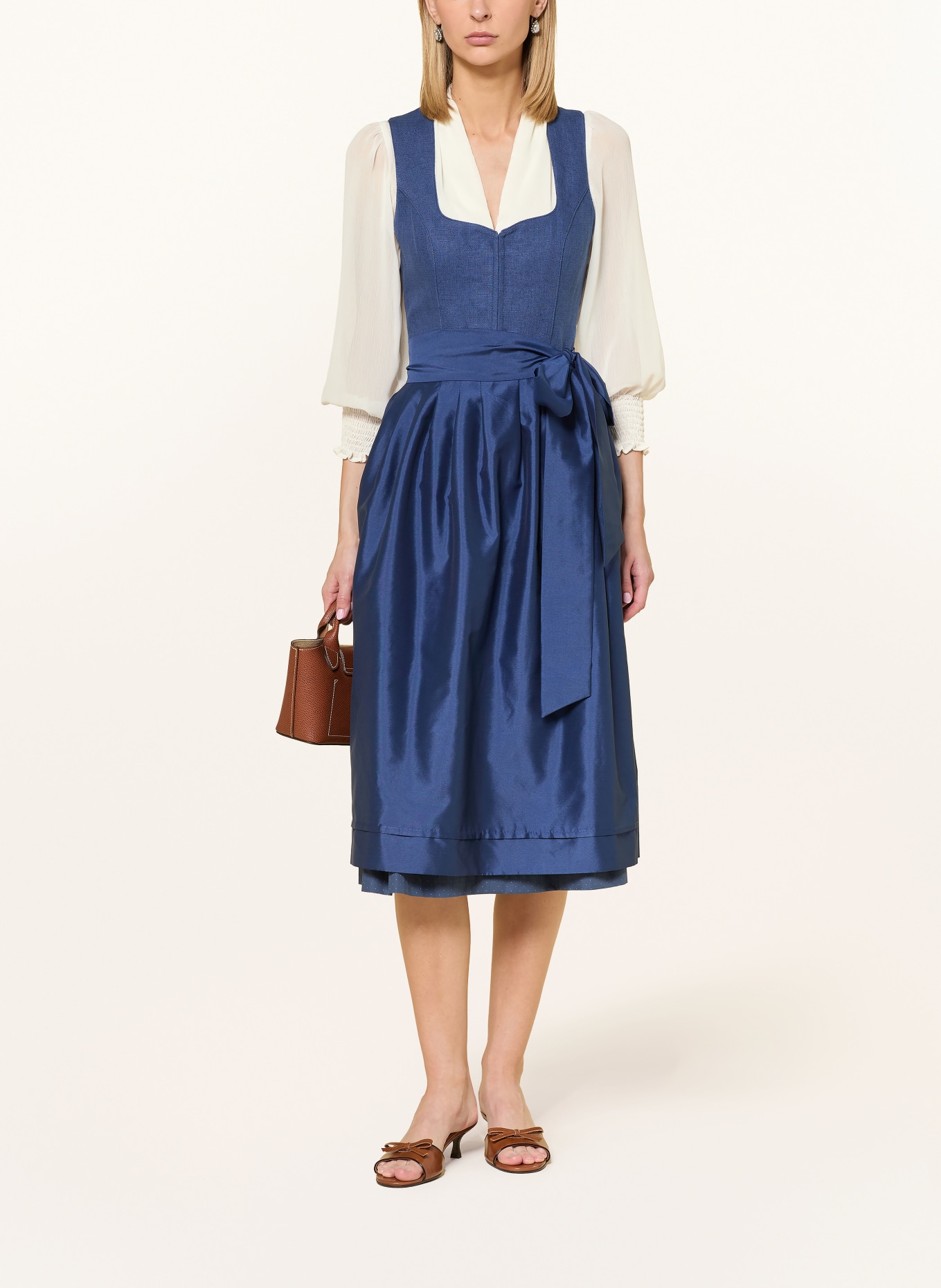 Heimatglück Tracht Dirndlbluse mit 3/4-Arm: ECRU