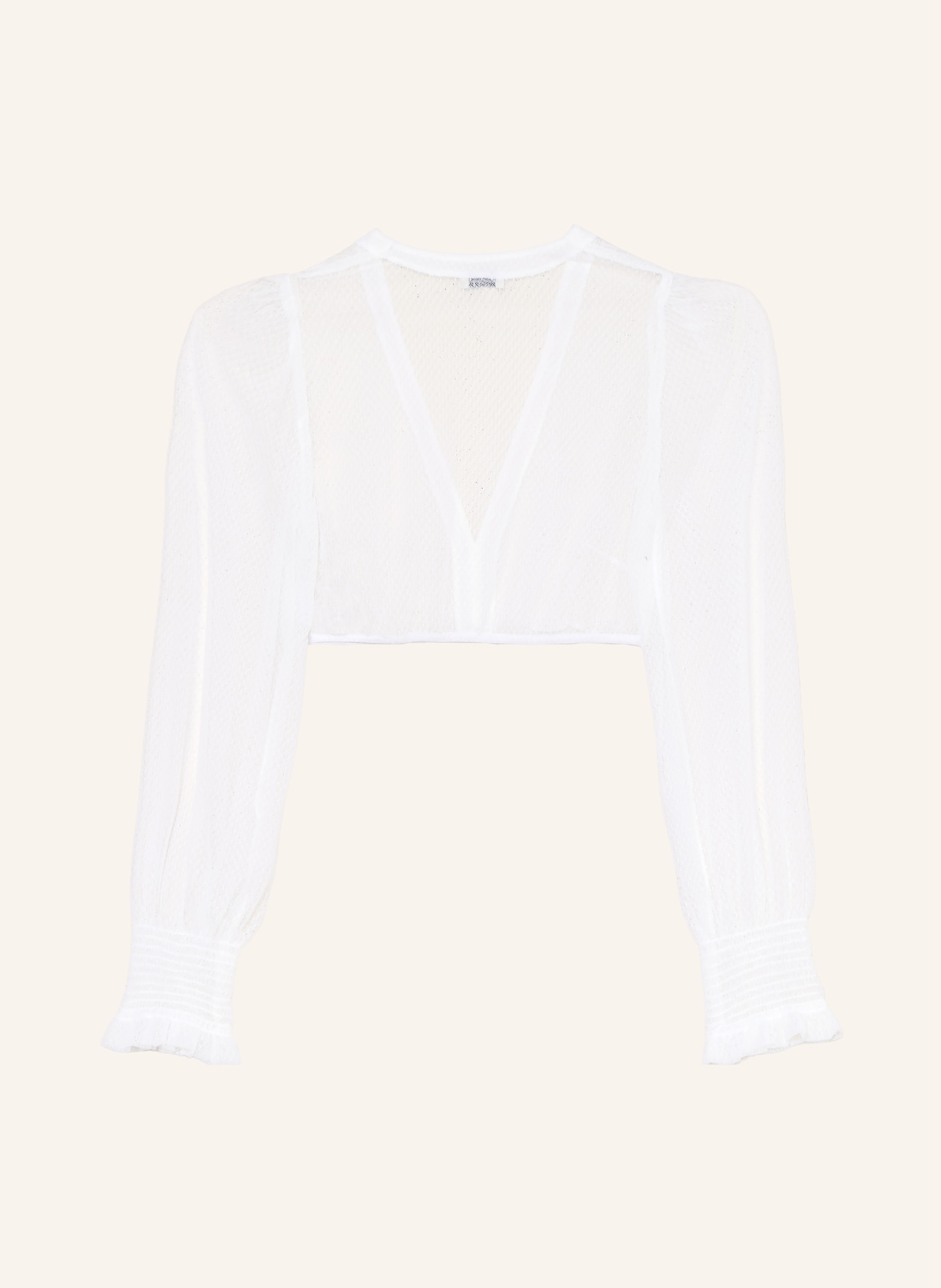 Heimatglück Tracht LINA Lace Dirndl Blouse: WHITE