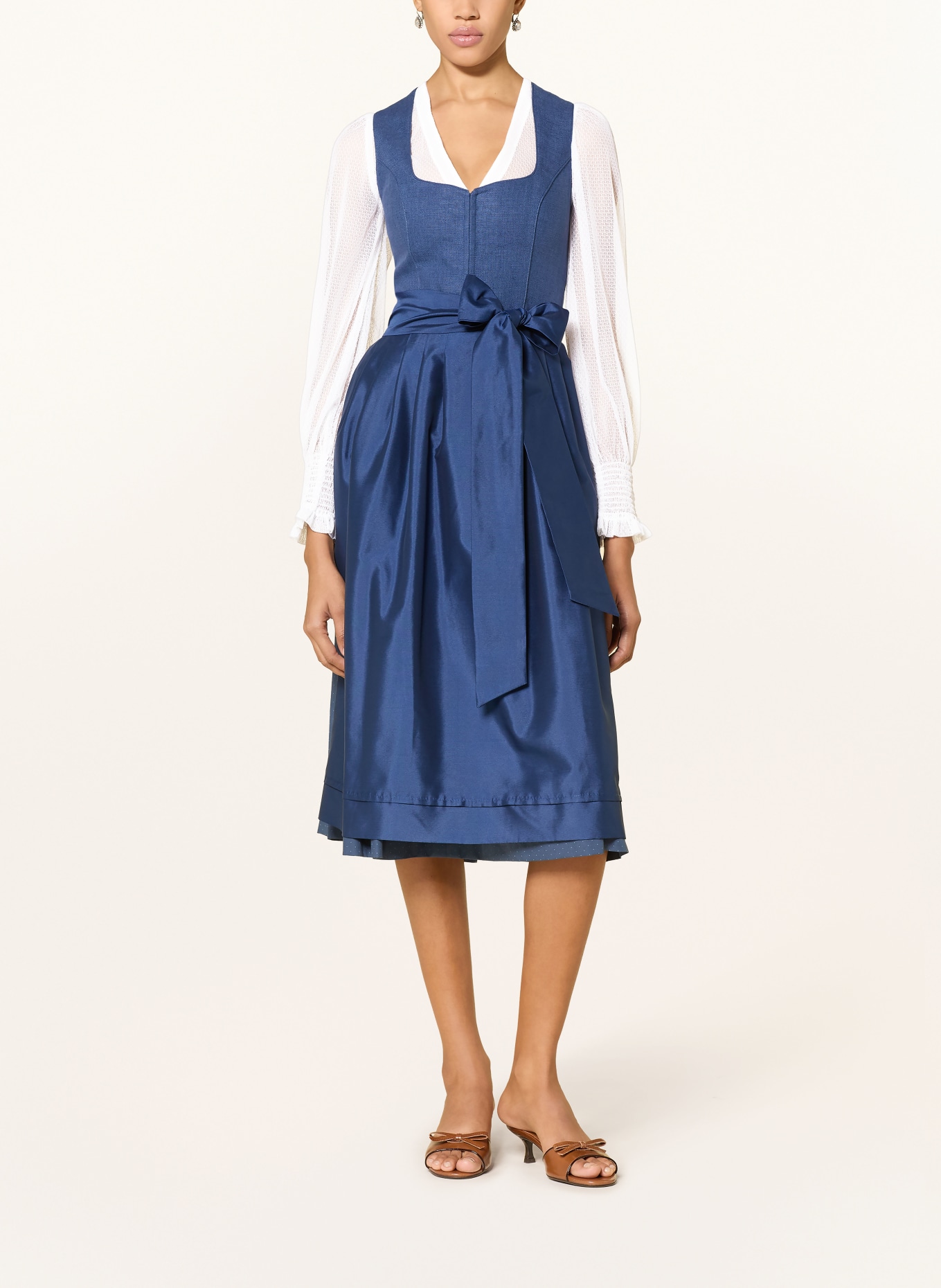 Heimatglück Tracht LINA Lace Dirndl Blouse: WHITE