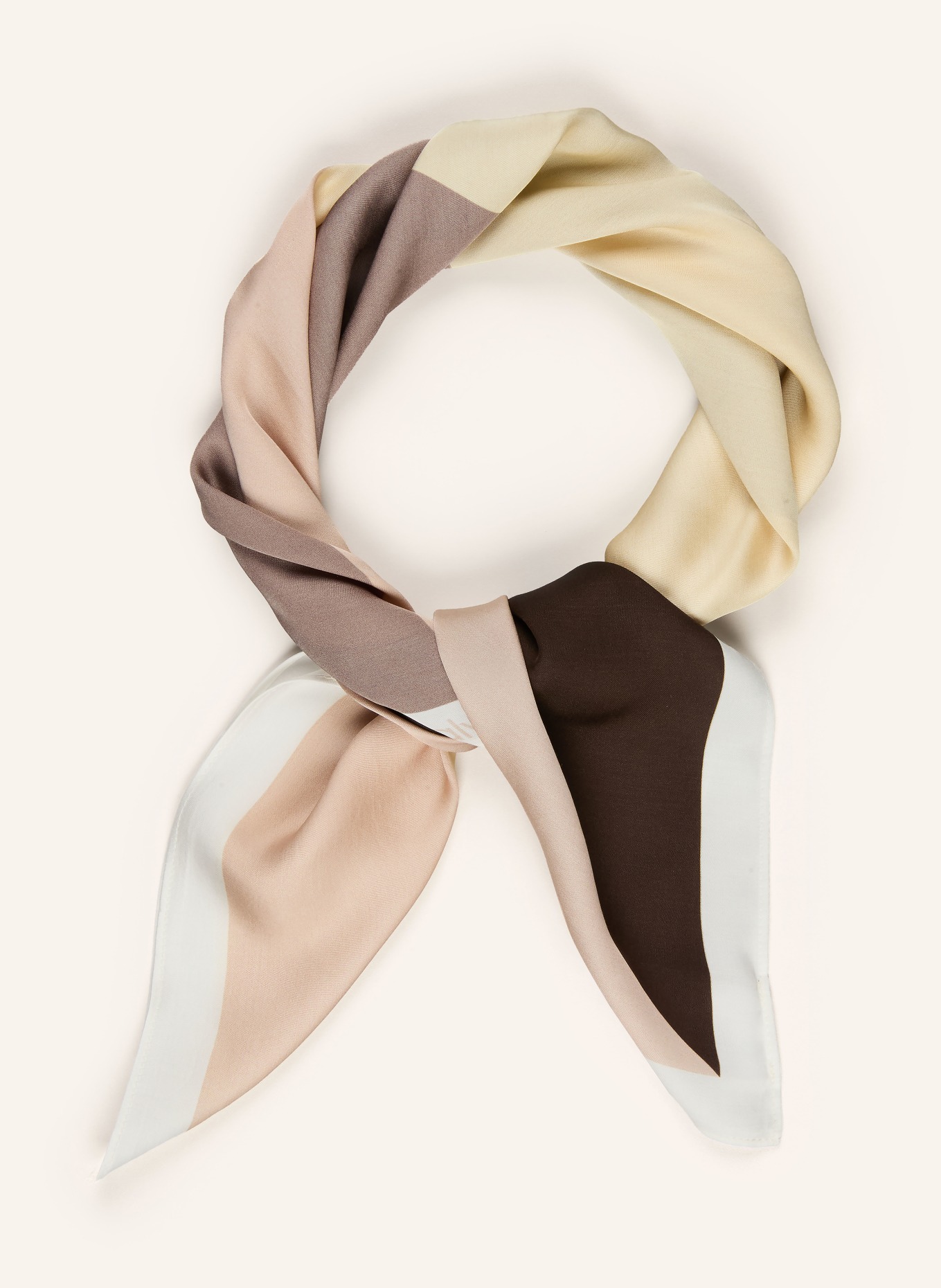 Calvin Klein plátno: BÉŽOVÁ / TMAVĚ HNĚDÁ / TMAVĚ ŽLUTÁ