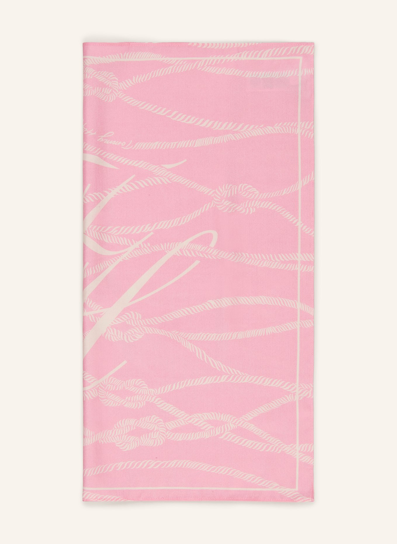 TOMMY HILFIGER Silk scarf: PINK / WHITE