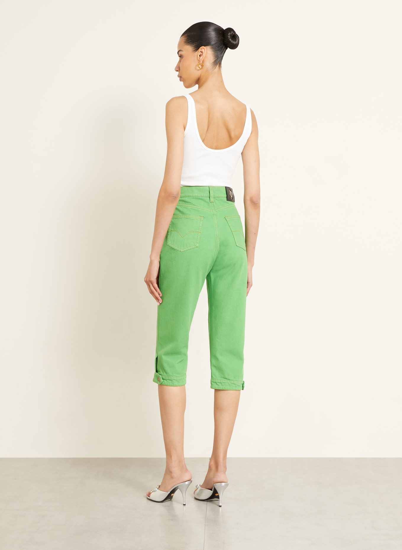 VERSACE 3/4-Jeans: 1DB00 PALE GREEN