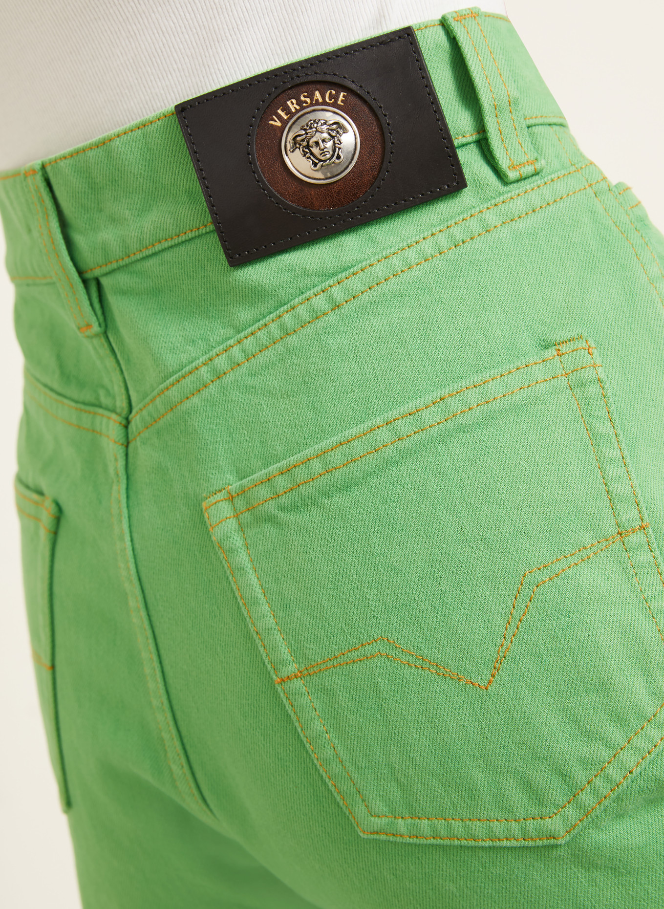 VERSACE 3/4-Jeans: 1DB00 PALE GREEN